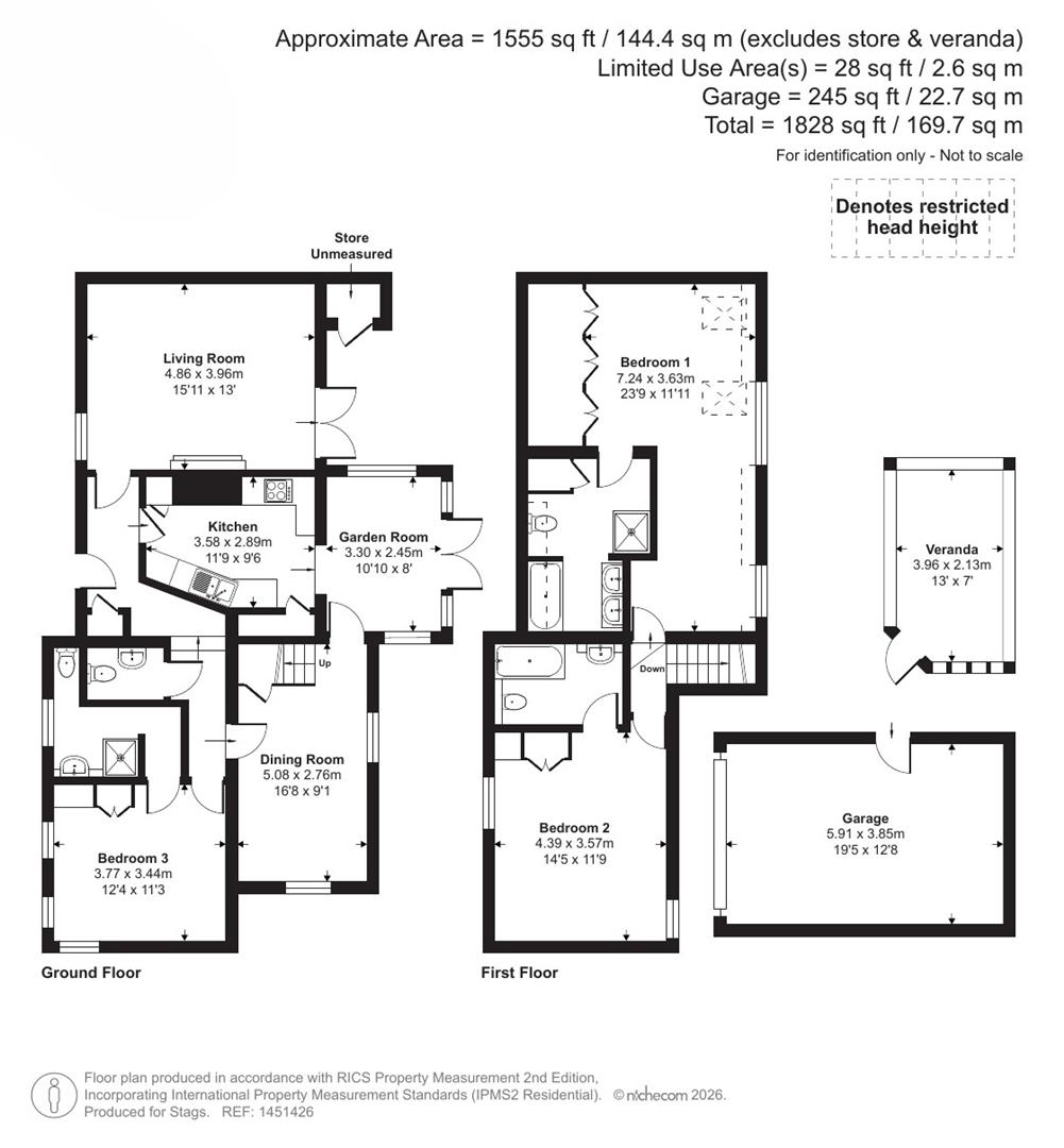 Mayfield Cottage, Umberleigh floorplan