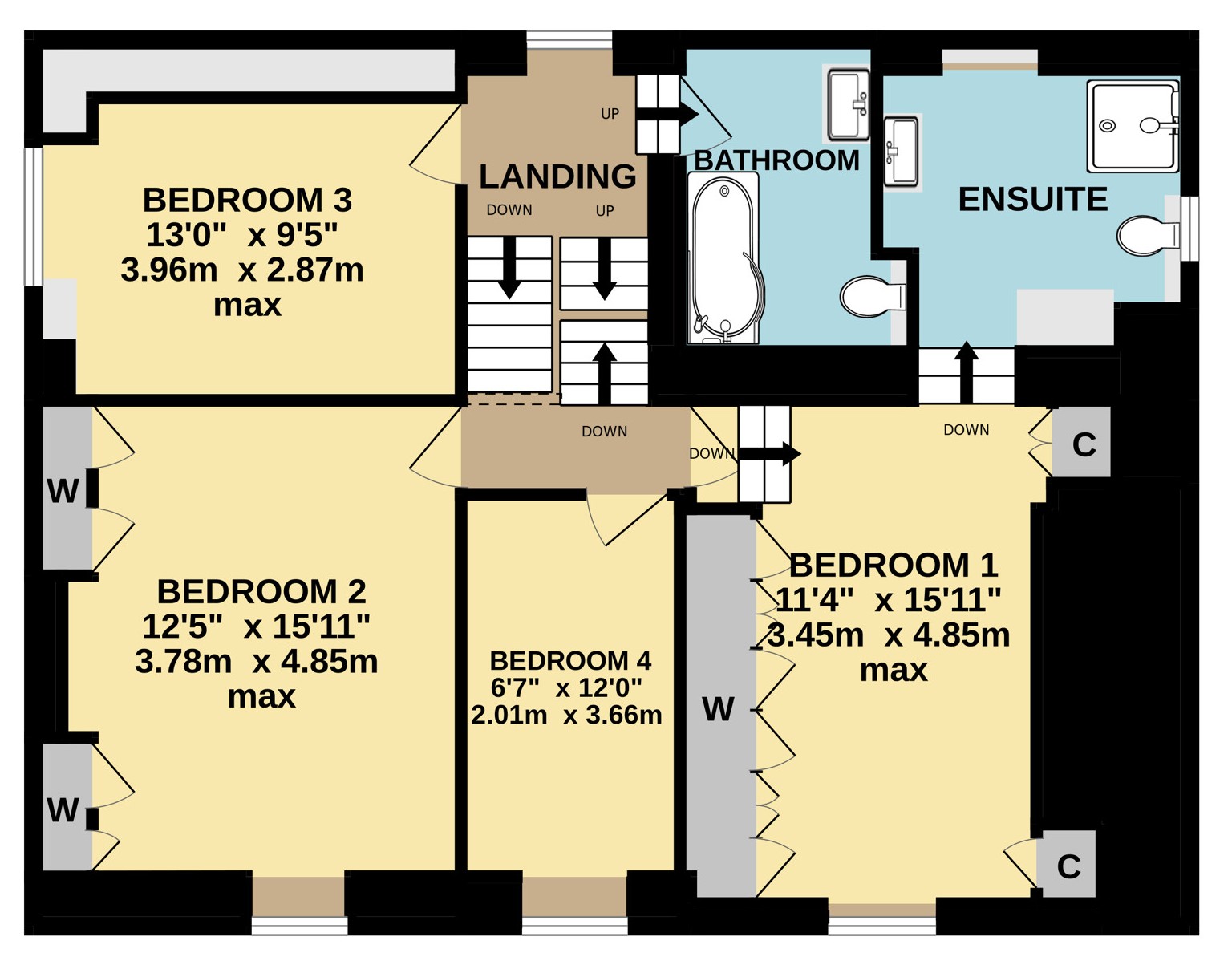 Bennetts Arms,, Lawhitton, Cornwall floorplan