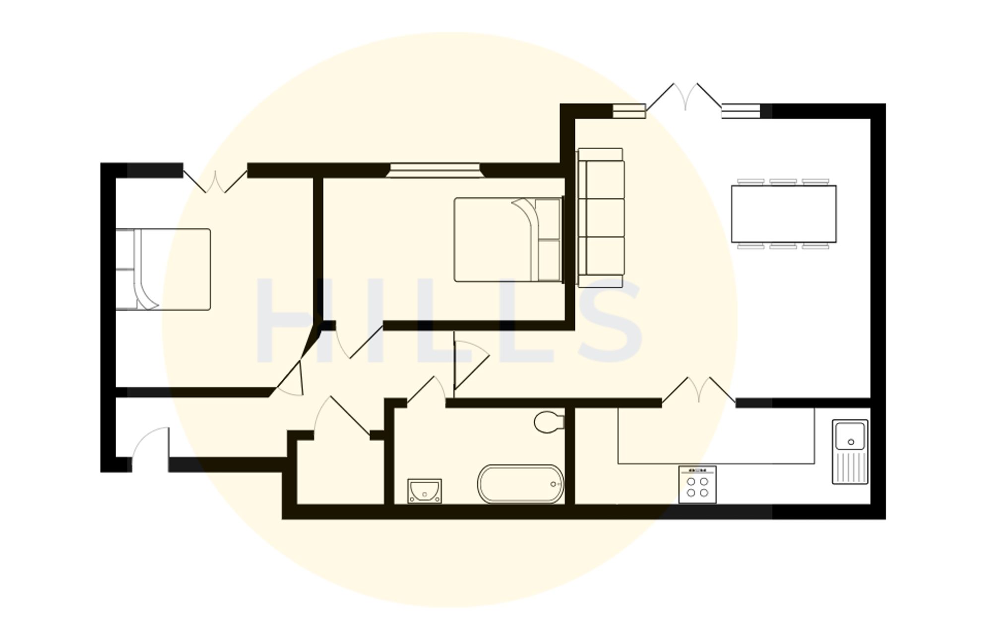 Pinhigh Place, Salford floorplan