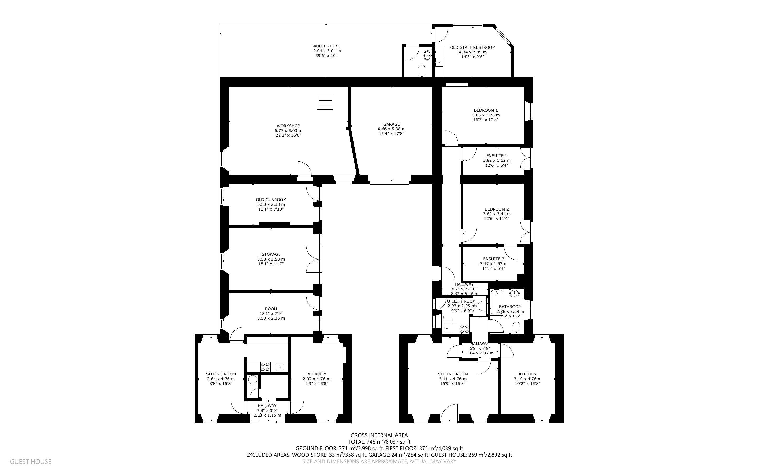 Lot2 - Without Tigh Cladich, Lot 2, Crarae Lodge (Lot 2), Inveraray floorplan