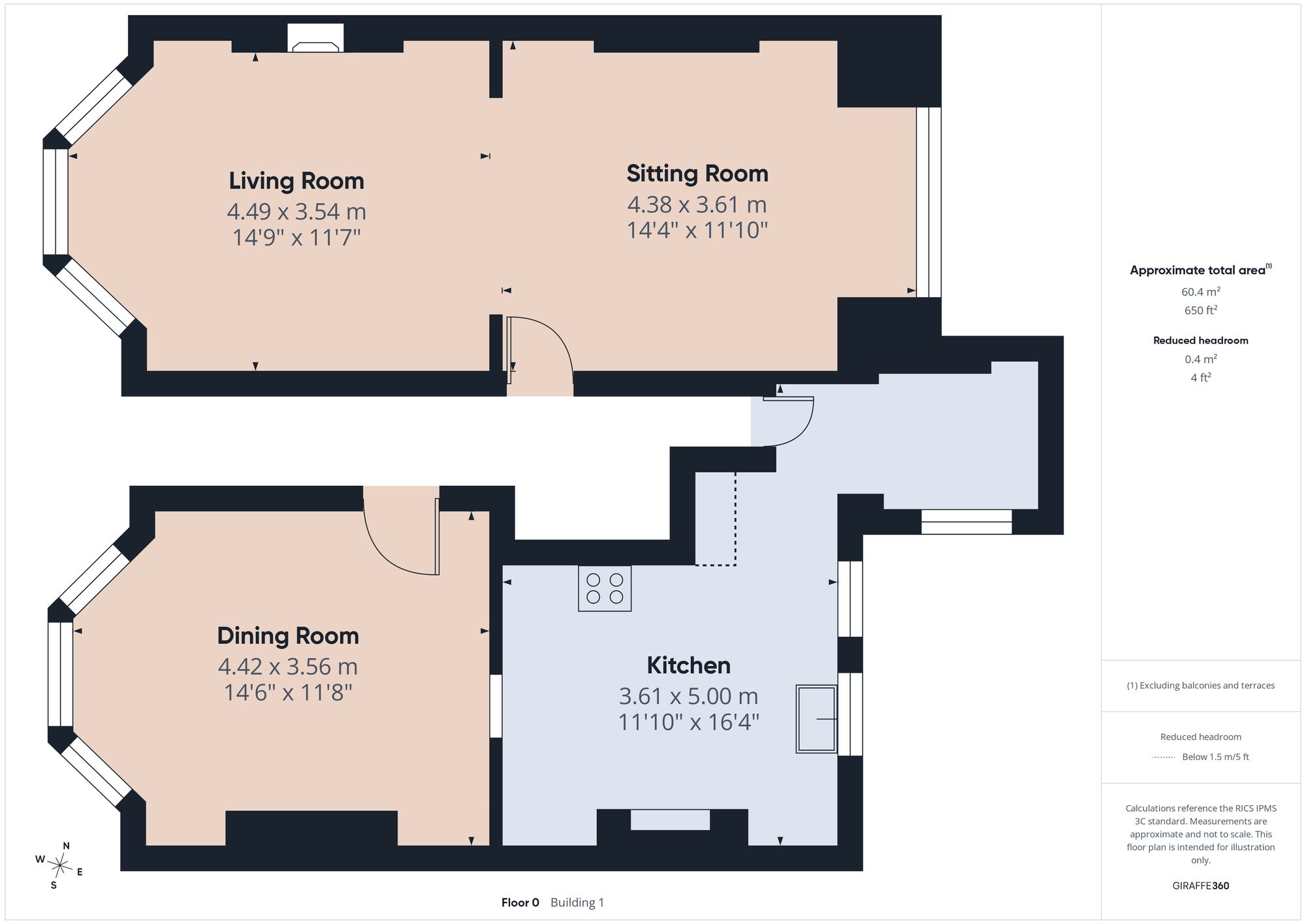 114 Alexandra Road, Abertillery floorplan