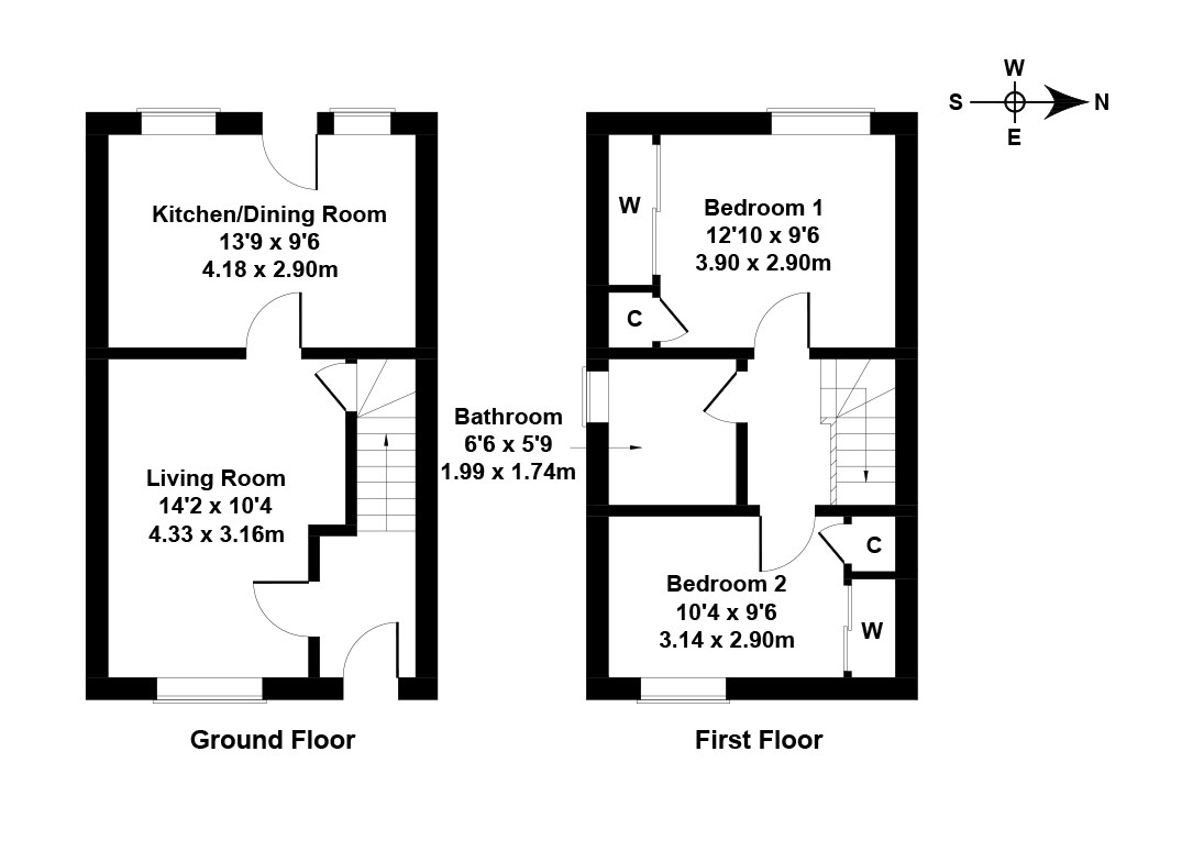 2 Bedrooms End terrace house for sale in Alemoor Crescent, Restalrig, Edinburgh EH7