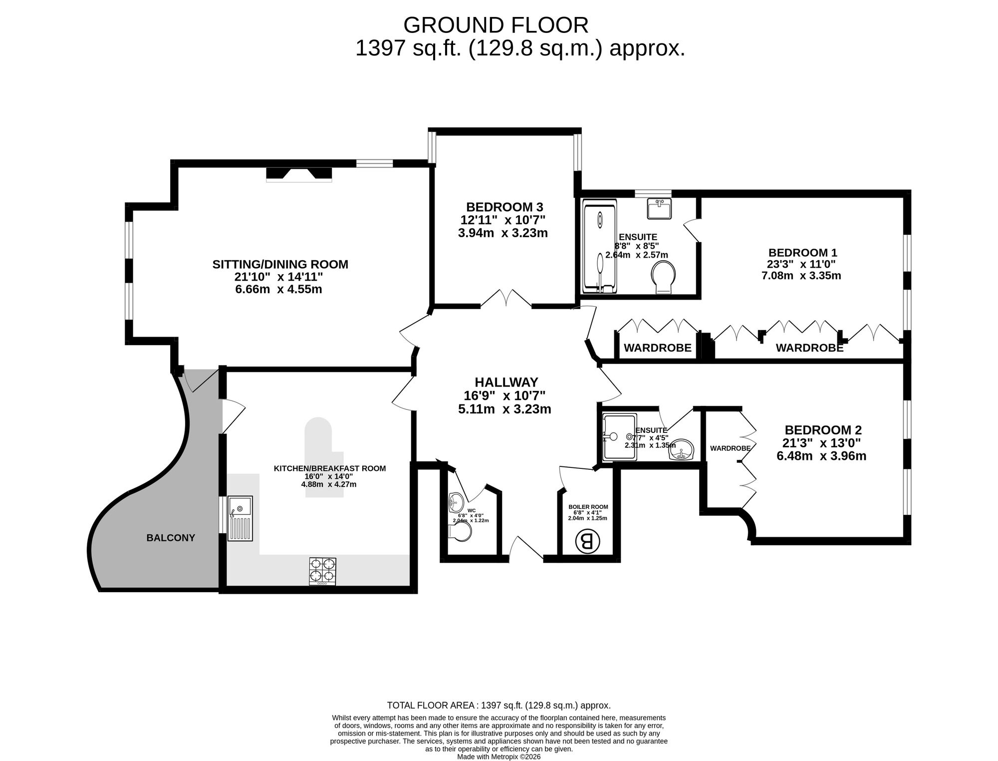Flat 2, Heald Court Hawthorn Lane, Wilmslow floorplan