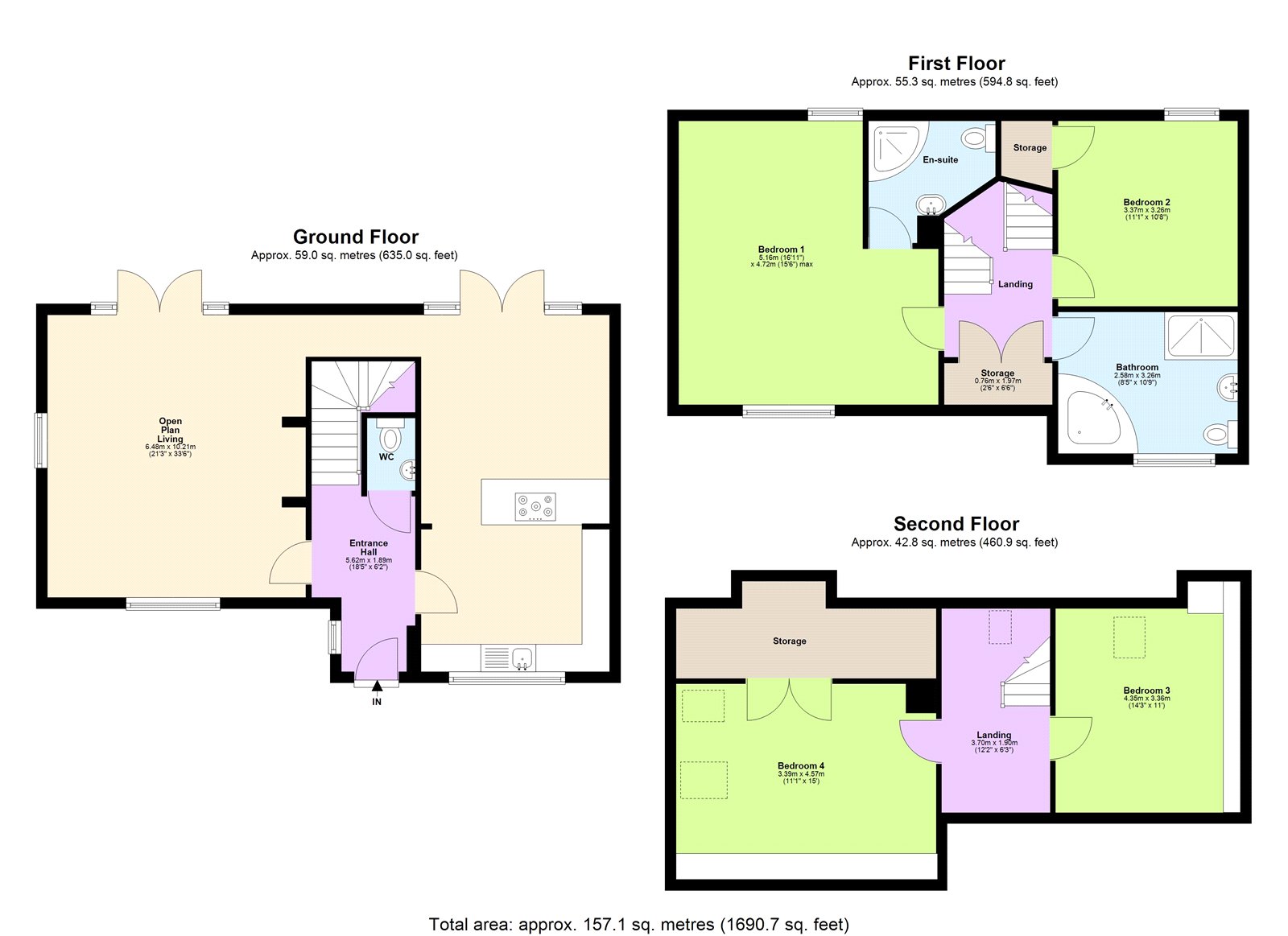 83, Rucklers Lane, Hertfordshire floorplan