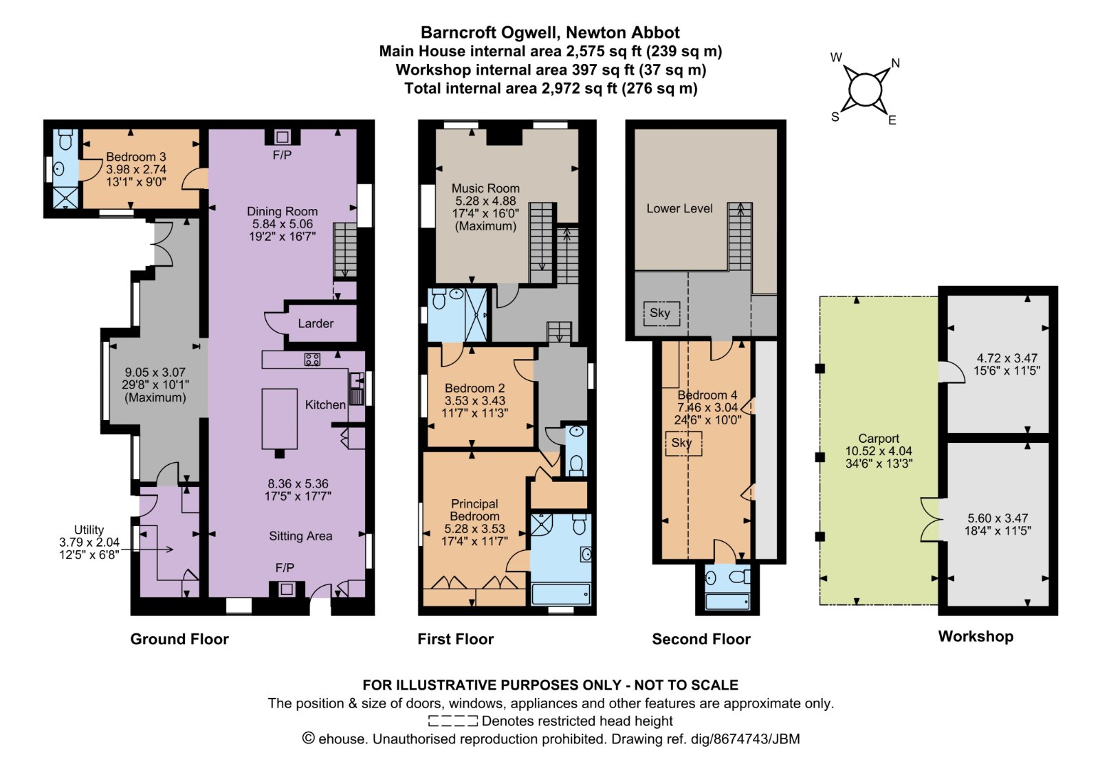 Barncroft,, Ogwell, Devon floorplan