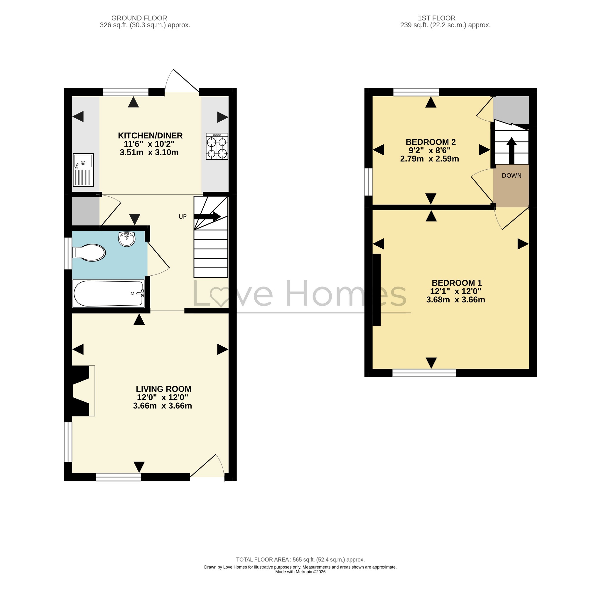 24B High Street, Westoning, Bedfordshire floorplan
