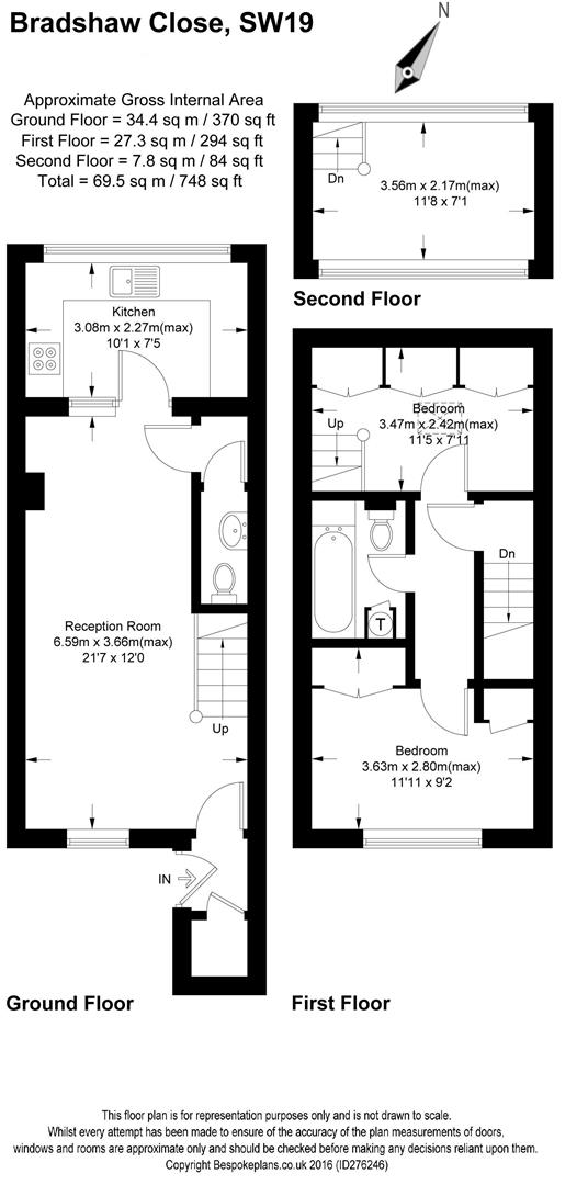2 Bedrooms  to rent in Bradshaw Close, London SW19