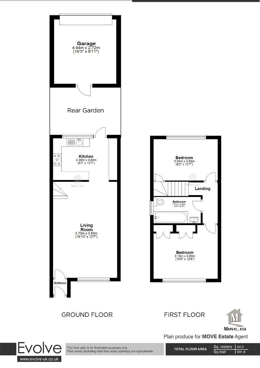 2 bed end terrace house for sale in Avebury, Slough SL1 68572468 Zoopla