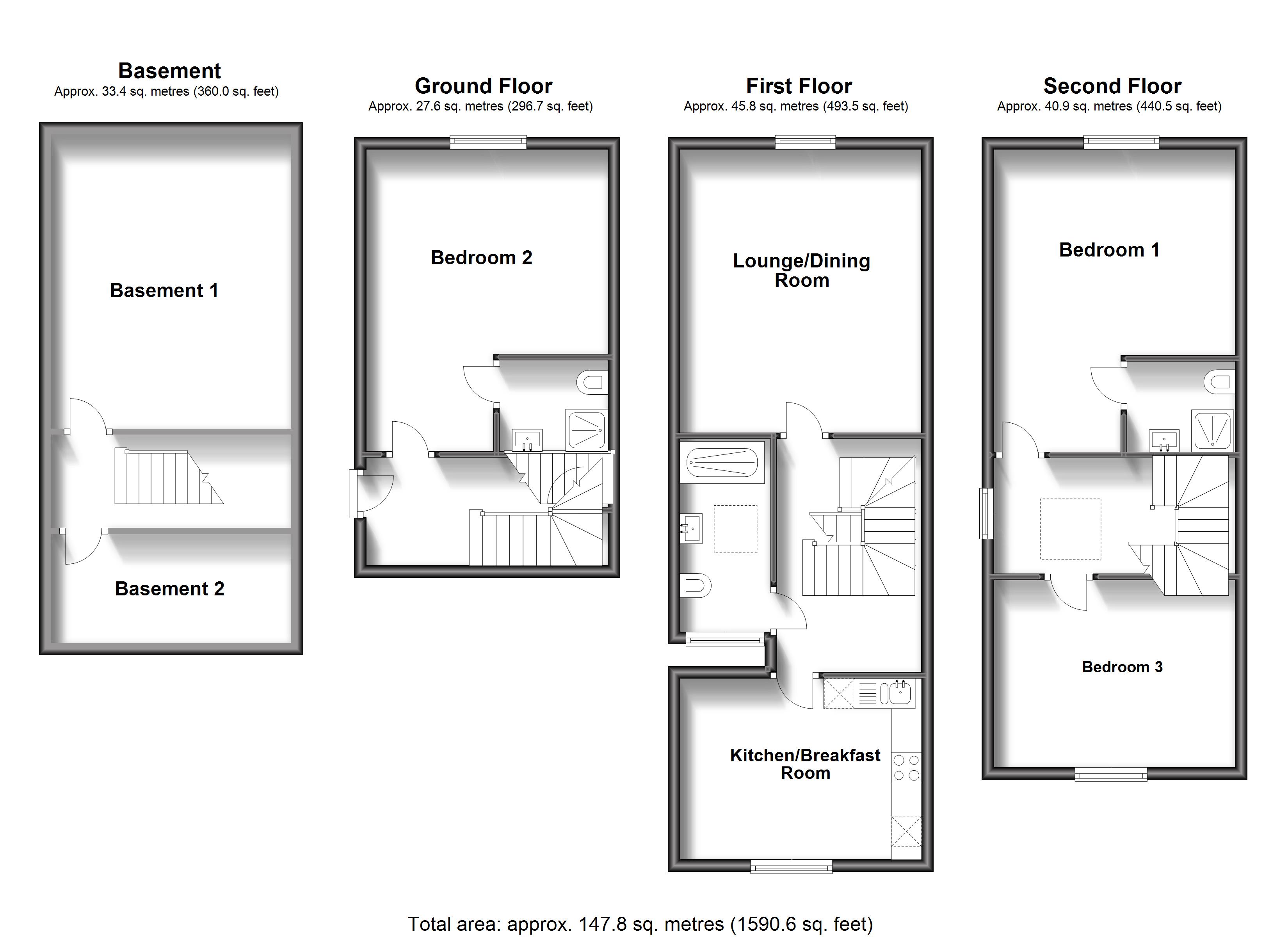11, Romney Place, Maidstone floorplan