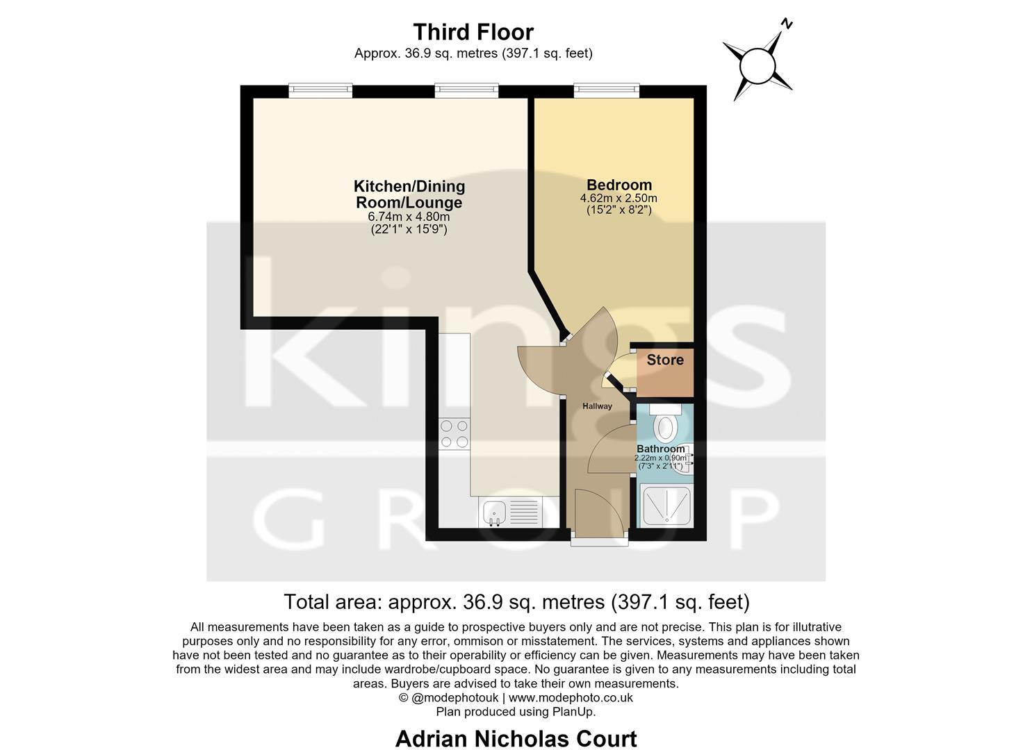 15 Adrian Nicholas Court, 41, Silver Street, Enfield floorplan