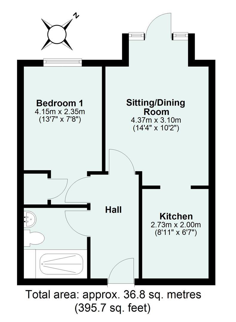 Apartment 8, Trafalgar Court, Clay Lane, Cullompton floorplan