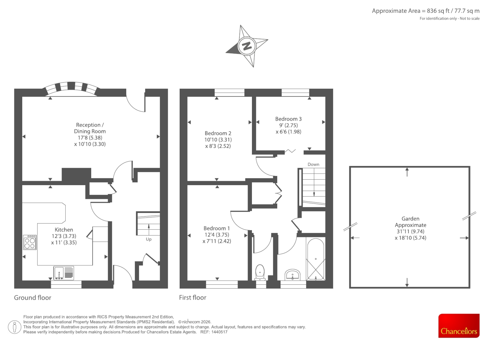 13, Rochford Gardens, Bicester floorplan