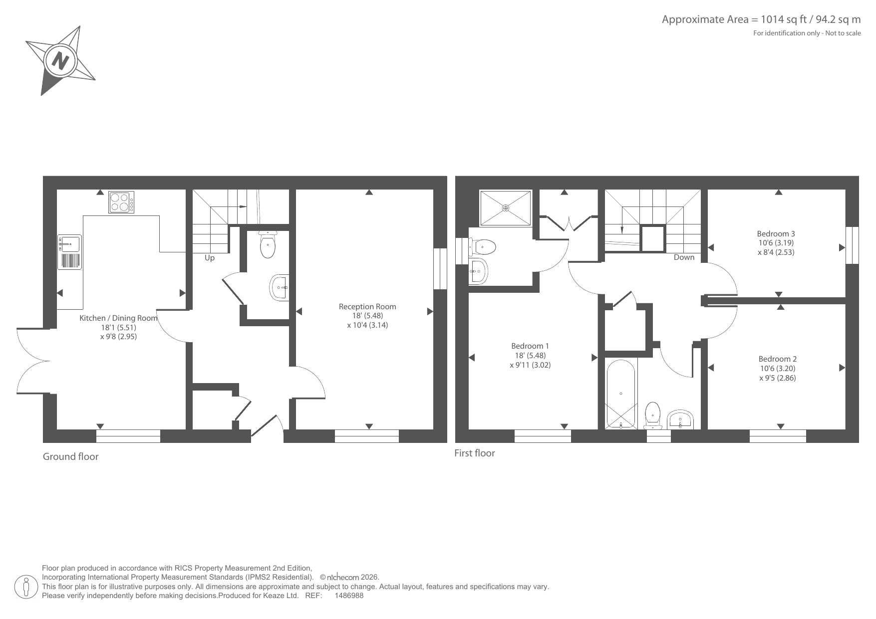 Chesterfield S42 5GF, Chesterfield floorplan