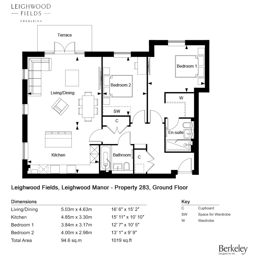 283, Cranleigh, Gu6 8Wq, Cranleigh floorplan