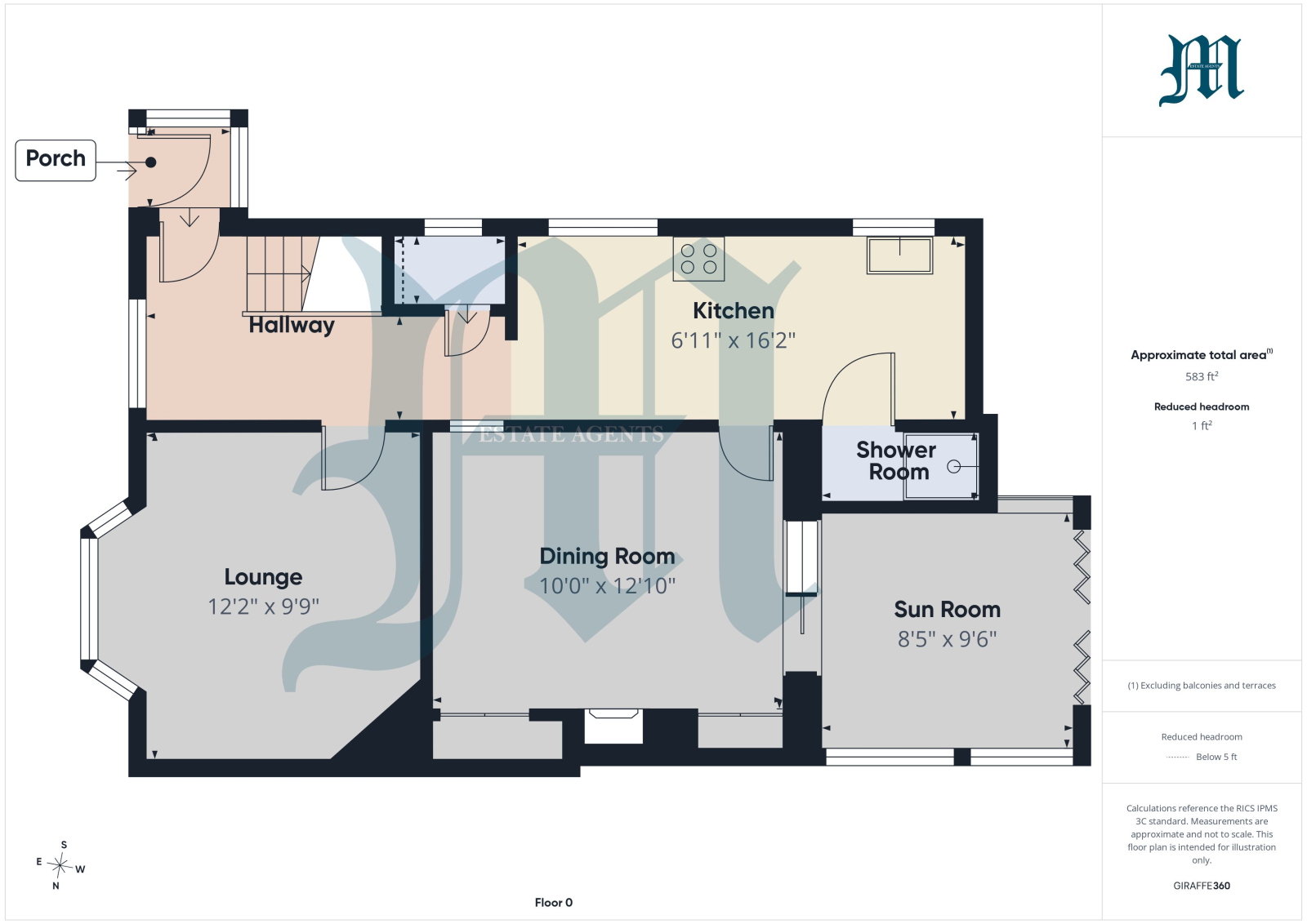 1 Trendeal Gardens, PENZANCE floorplan