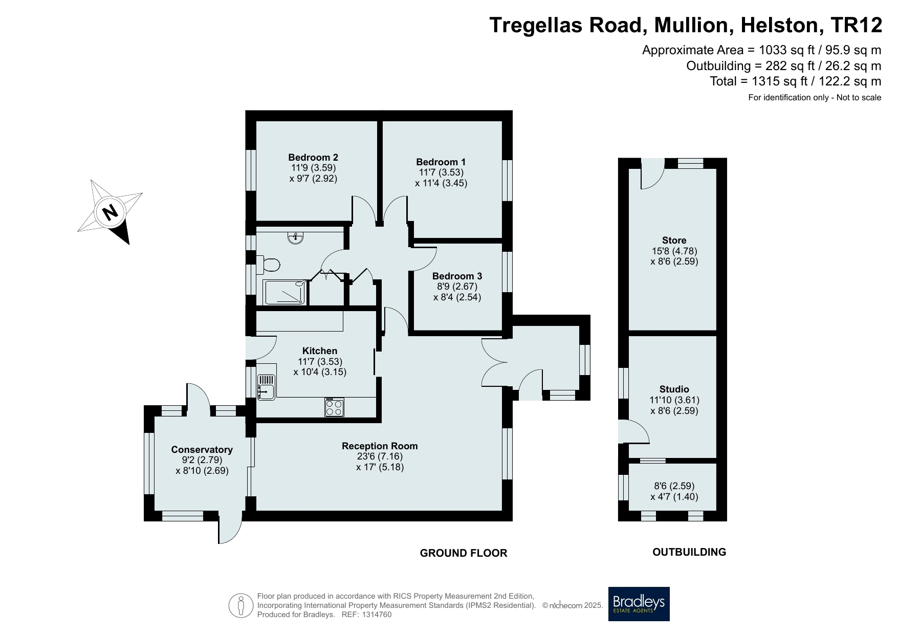 5 Tregellas Road, Mullion Helston Cornwall, Cornwall floorplan