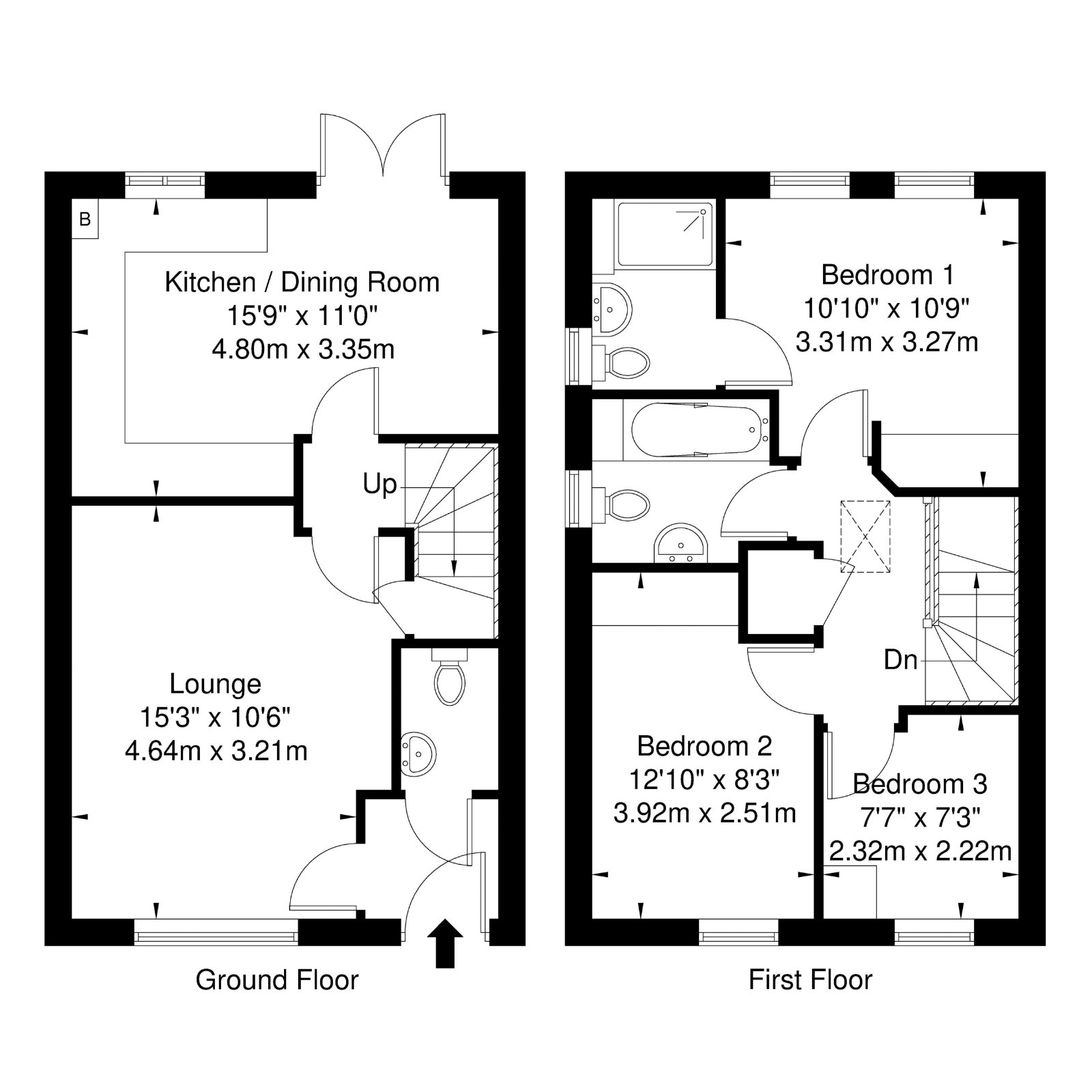 99, Martin Drive, Staffordshire floorplan