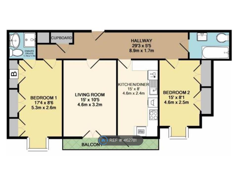 2 Bedrooms Flat to rent in Fairway, Maidenhead SL6