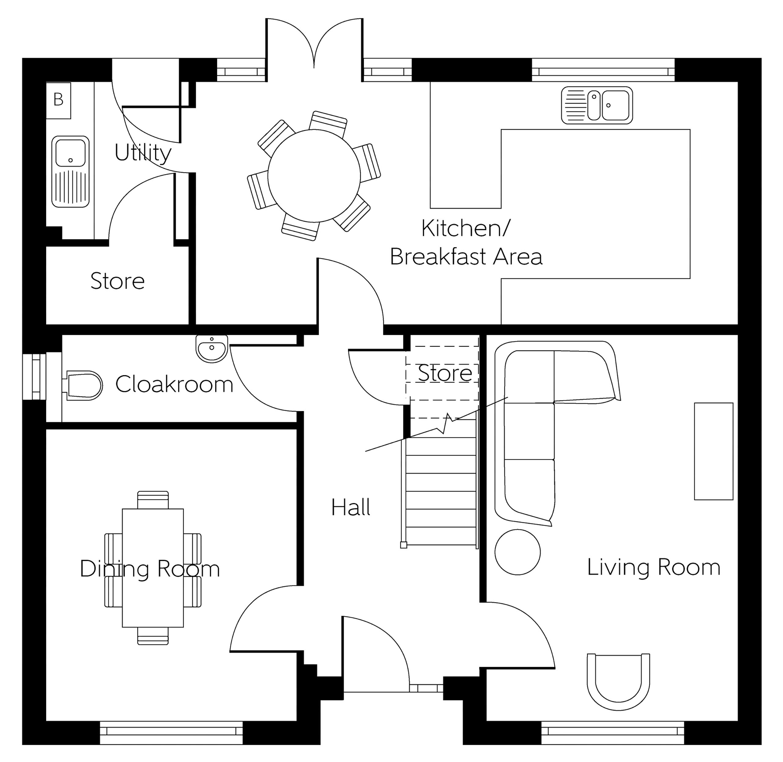 498, 1 Dander Way, Blindwells floorplan
