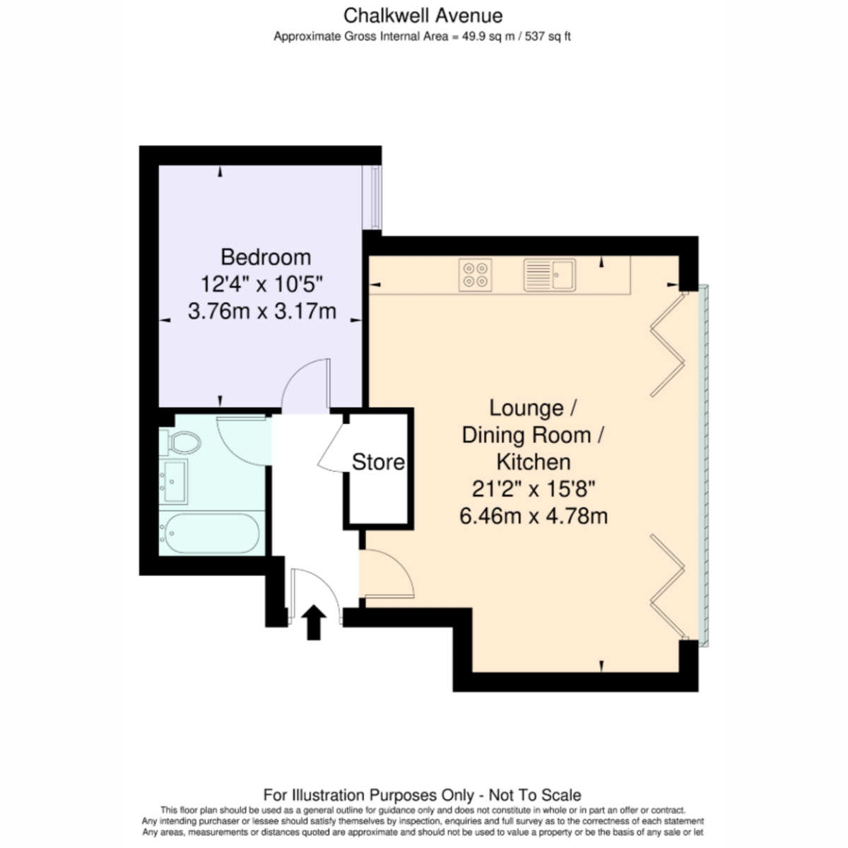 Flat 5, 51, Chalkwell Avenue, Westcliff-on-Sea floorplan