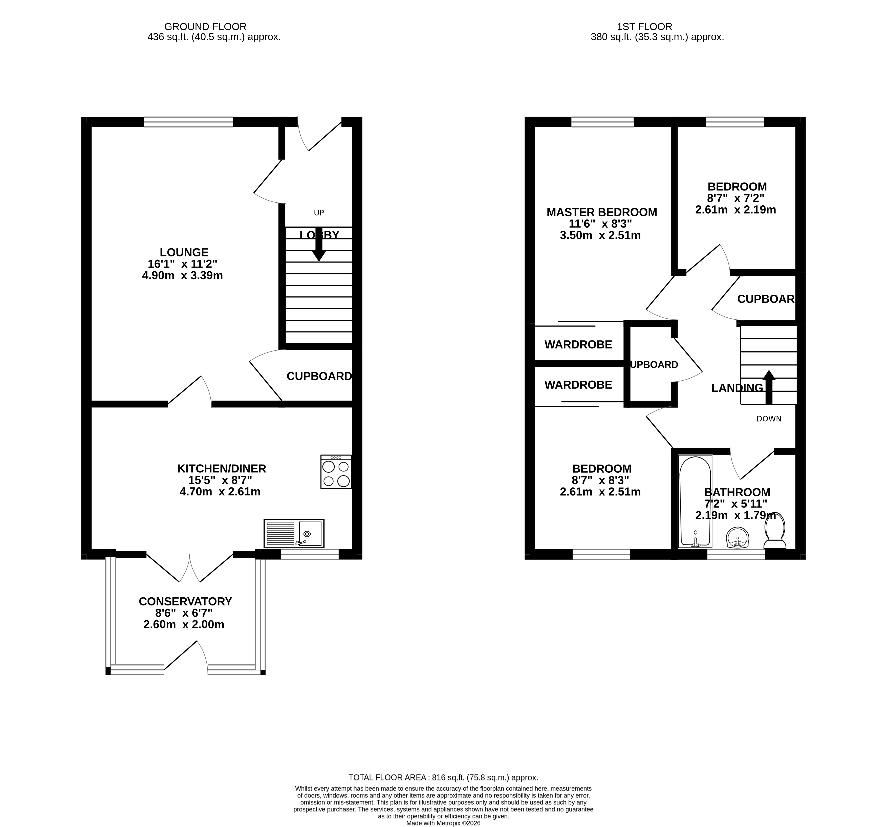 20, Aln Court, Ellington, Morpeth floorplan
