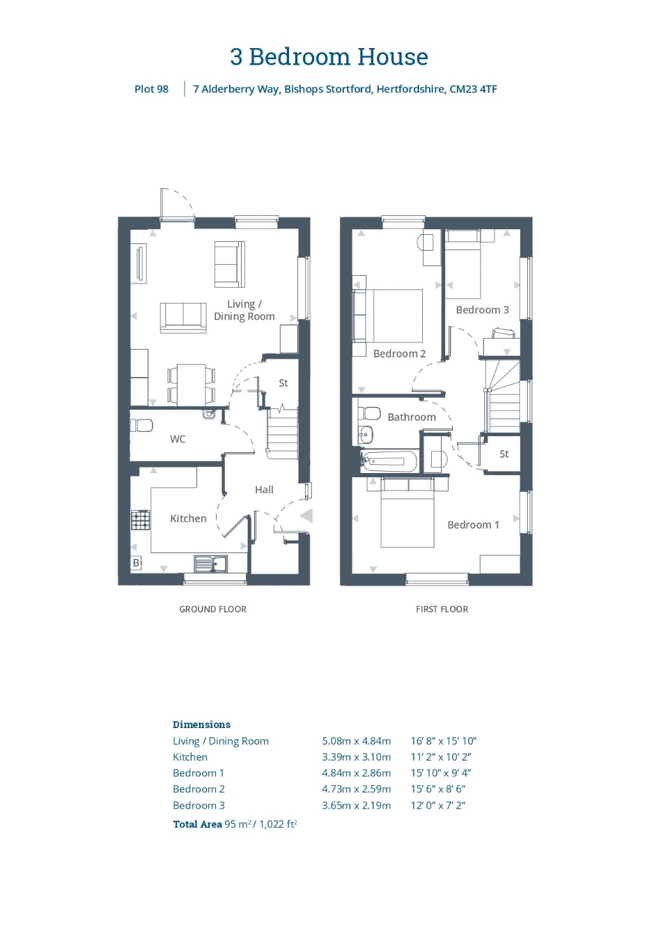7, Maltings Place @ St James Park, Bishops Stortford floorplan
