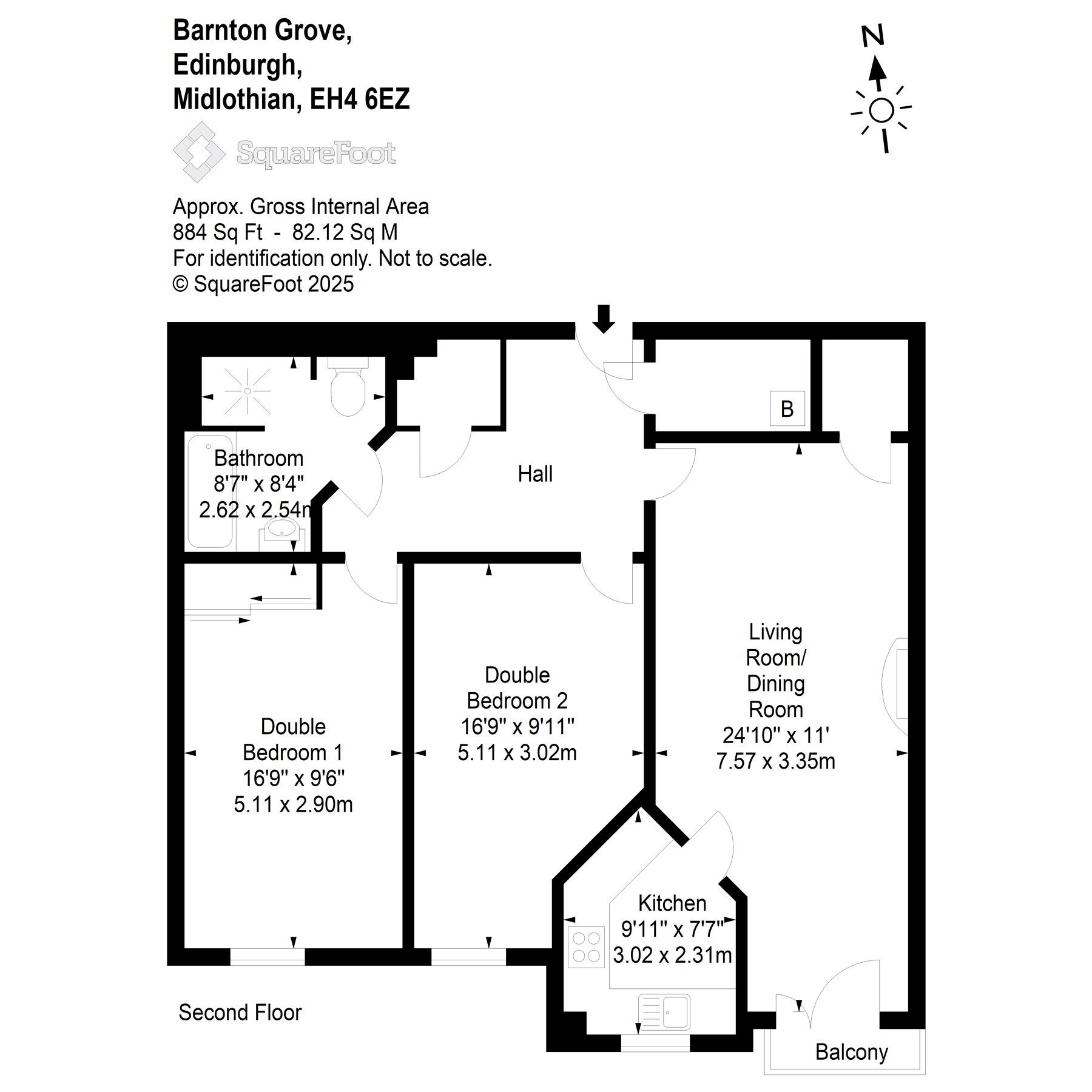 25 Barnton Grove, Barnton Edinburgh floorplan
