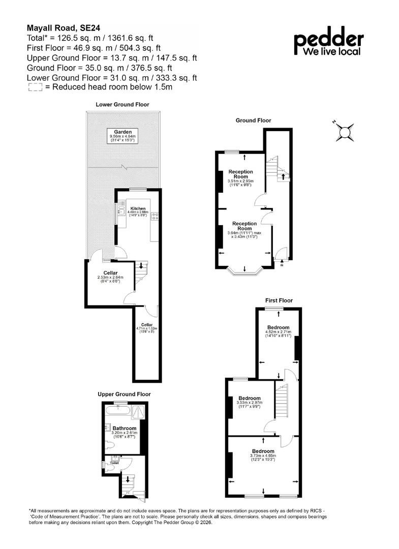 221, Mayall Road, Herne Hill floorplan
