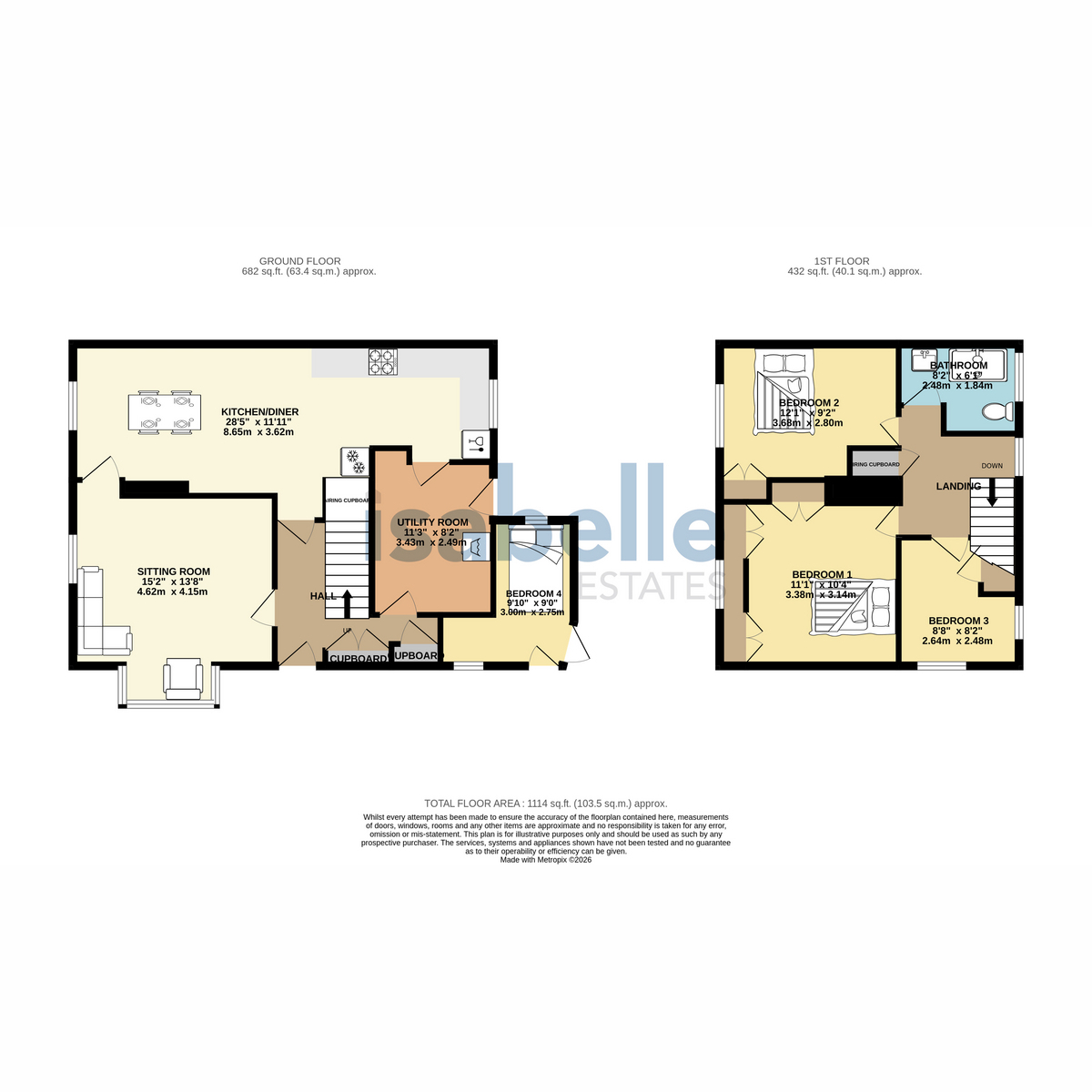 10, Lammas Way, Lammas Way, Letchworth Garden City floorplan