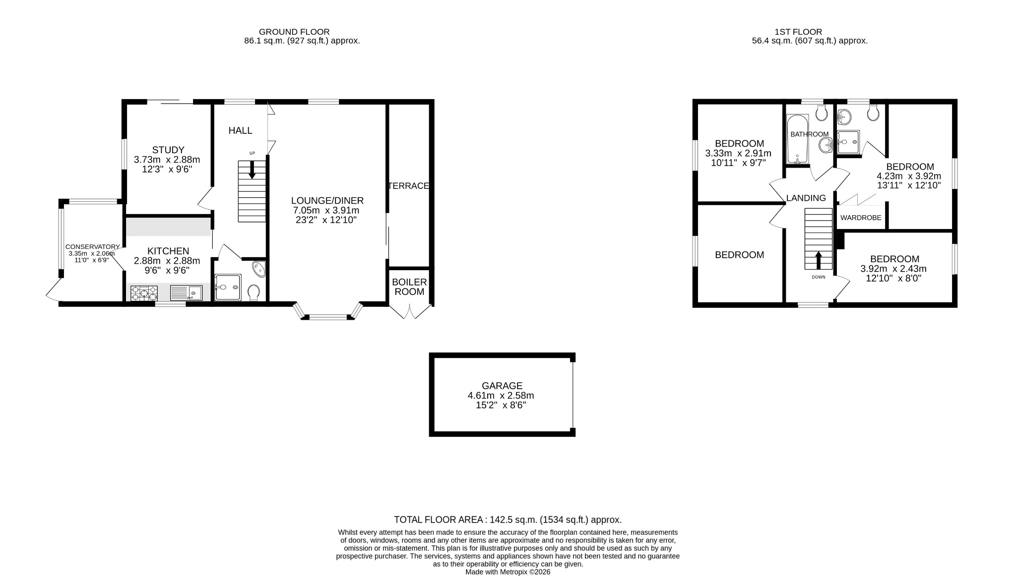 Karuna, Laflouder Lane, Helston floorplan