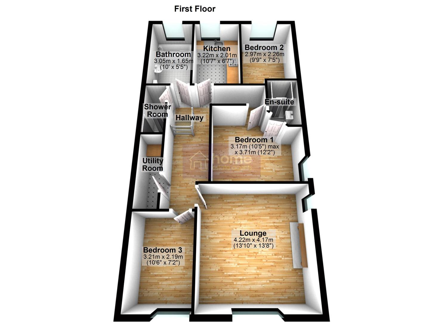 9, Pearl Street, Denton floorplan