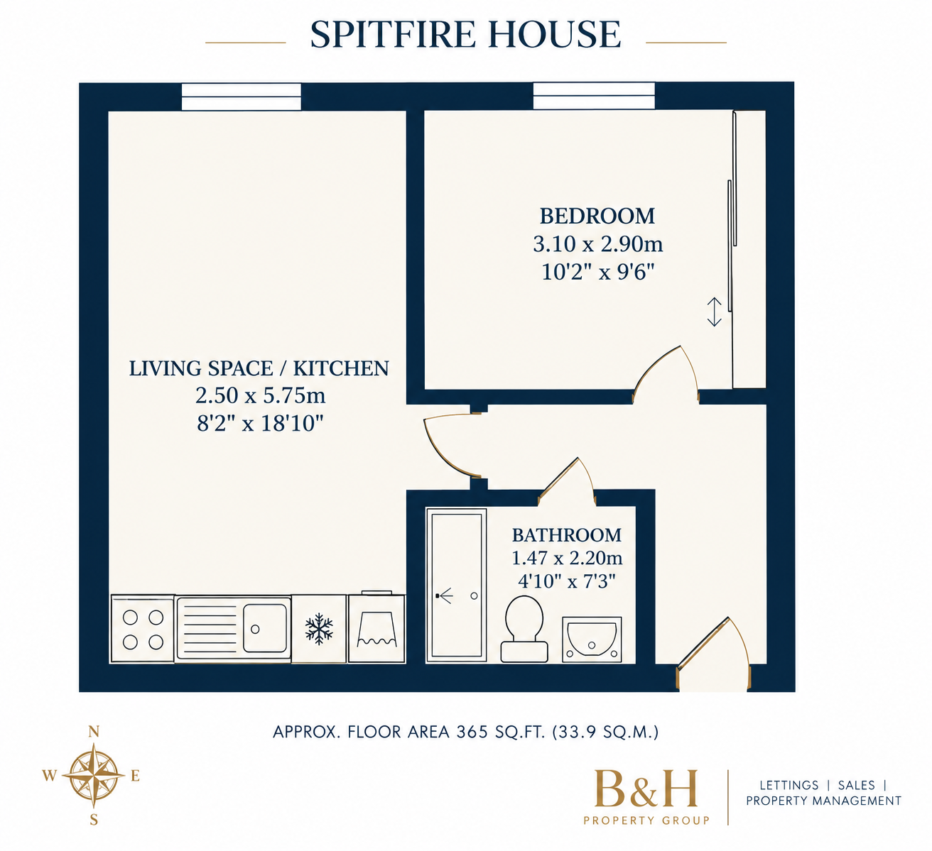 19 Spitfire House, Davigdor Road, Hove floorplan