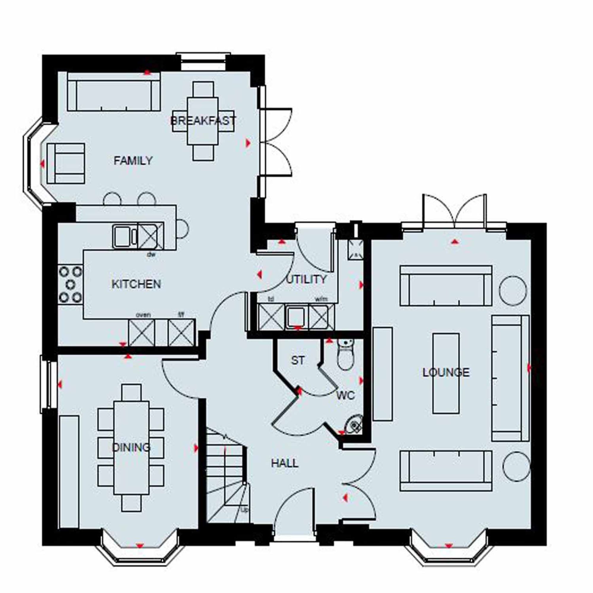 Plot 161, Fiddington Fields, Tewkesbury floorplan