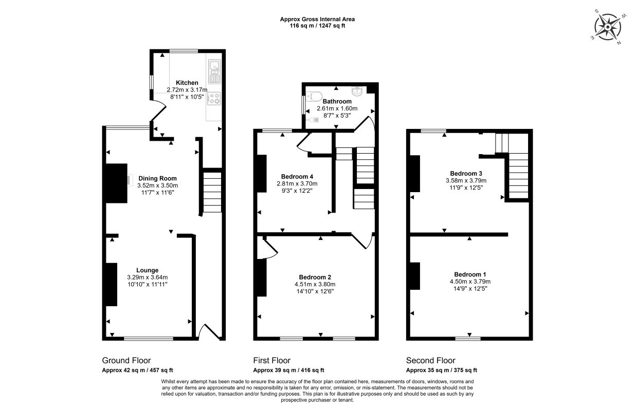 23, Baywood Street, Manchester floorplan