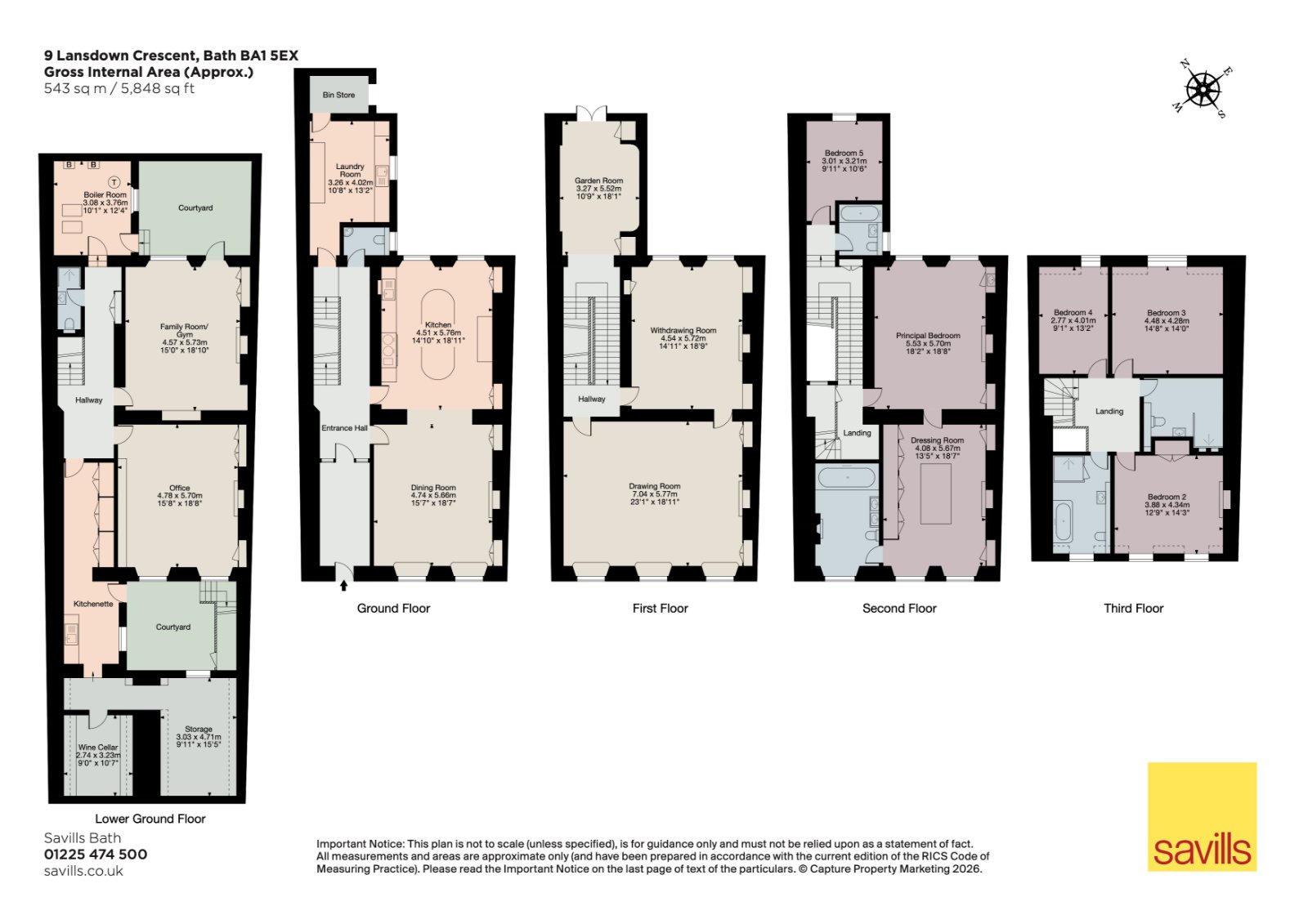 9, Lansdown Crescent, Somerset floorplan