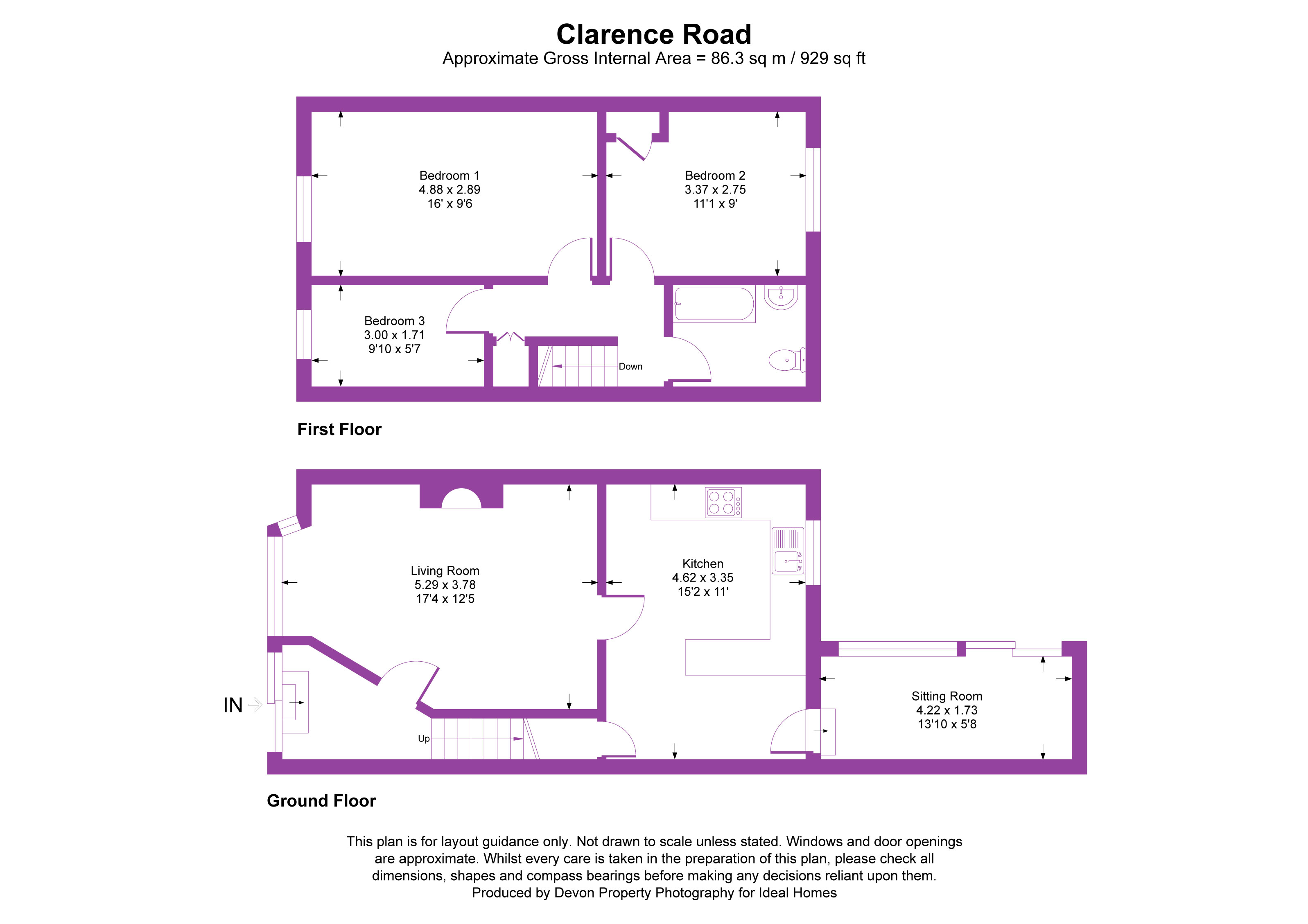 48, Clarence Road, Cornwall floorplan
