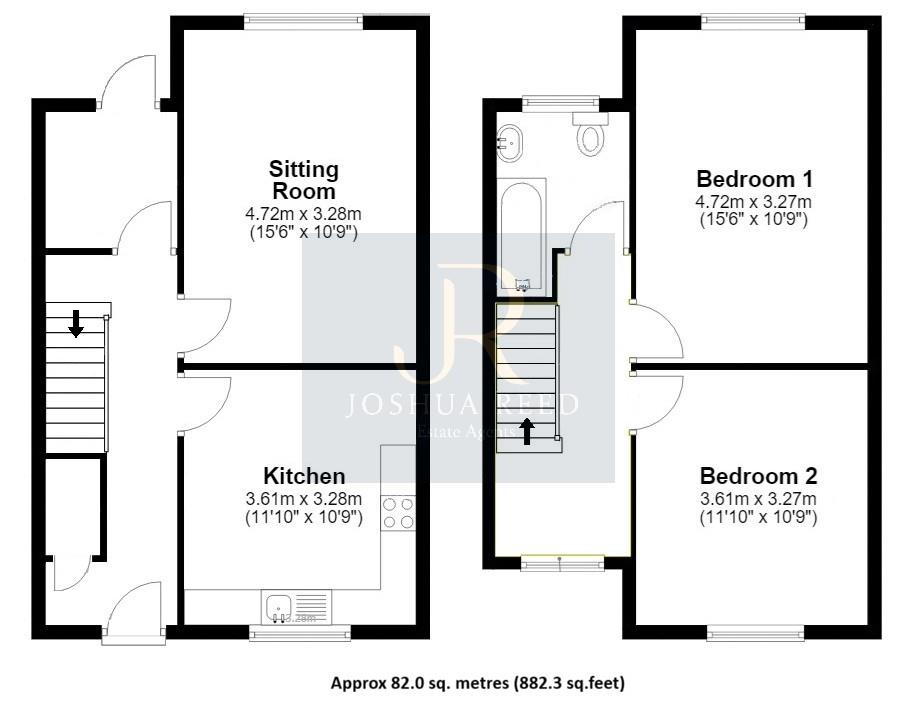 64, Gonville Crescent, Stevenage floorplan