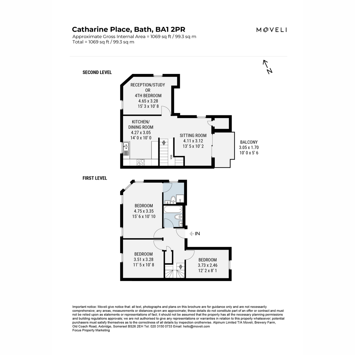 6, 20 Catharine Place, Bath floorplan