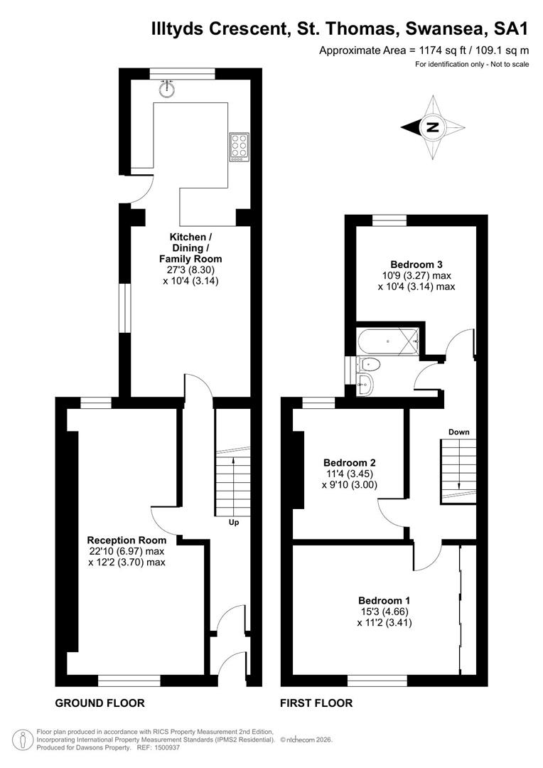 7, St. Illtyds Crescent, Swansea floorplan