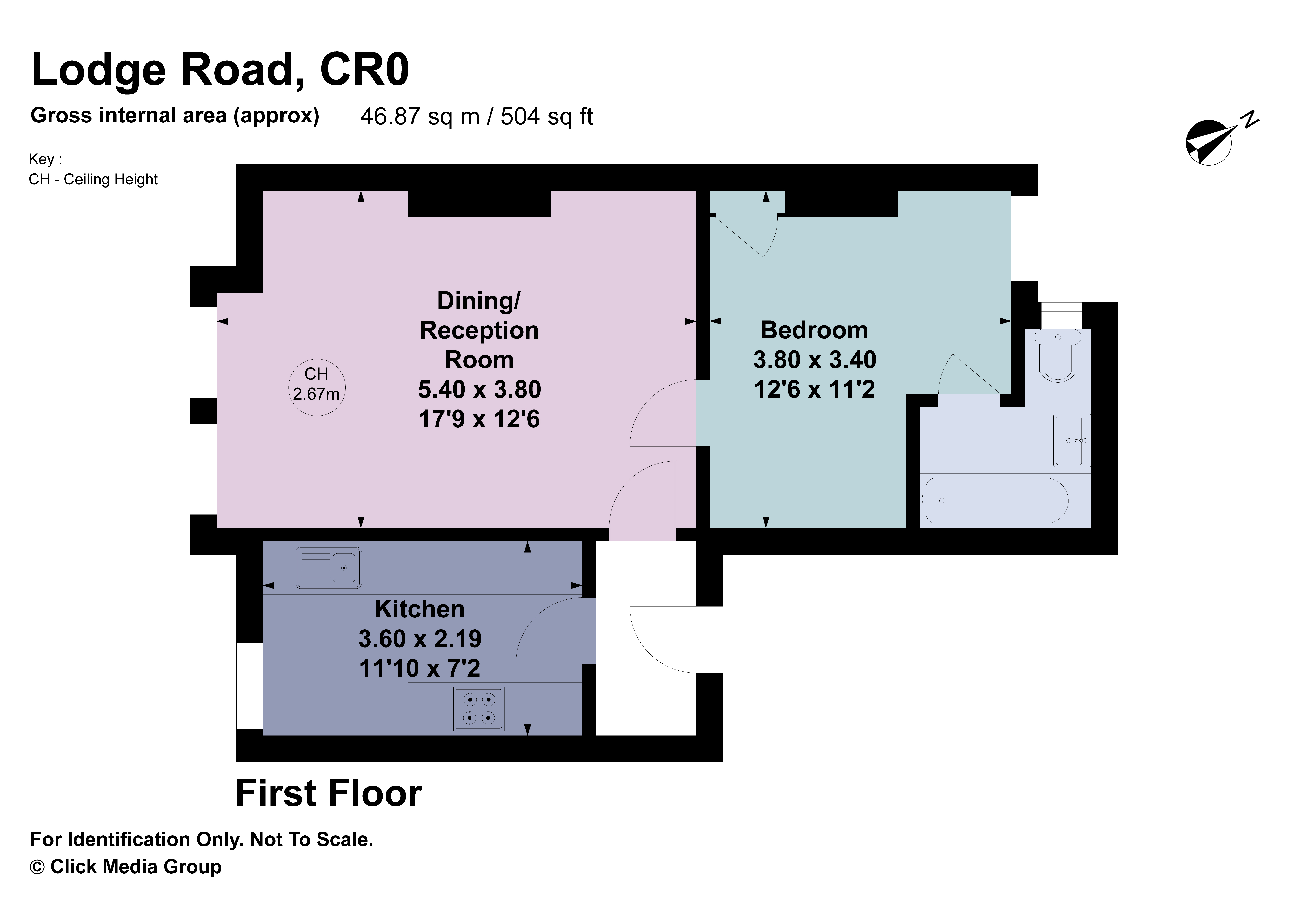 Flat 3, 108, Lodge Road, Croydon floorplan