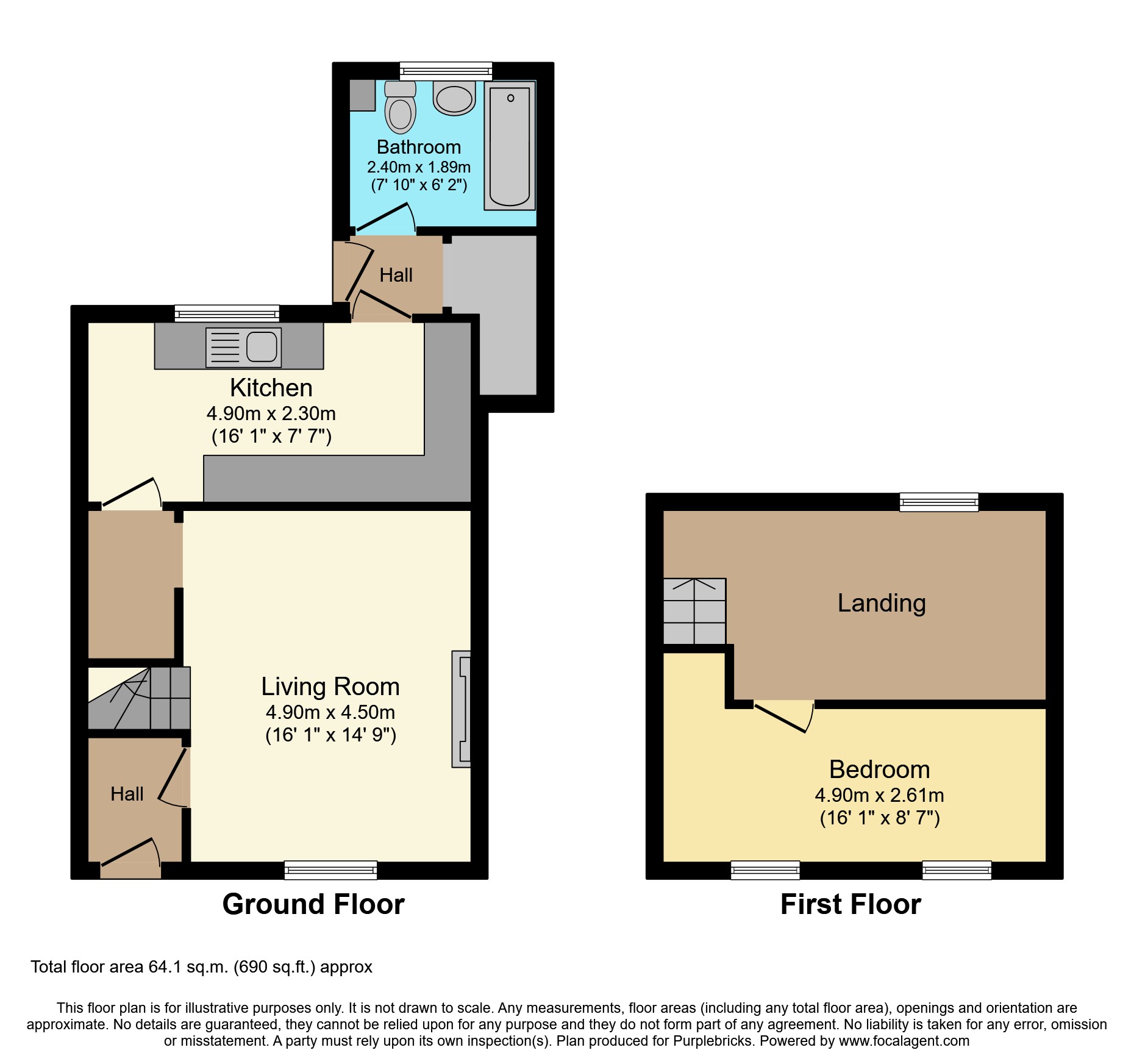 Water Street, Kidwelly SA17, 2 bedroom terraced house for sale