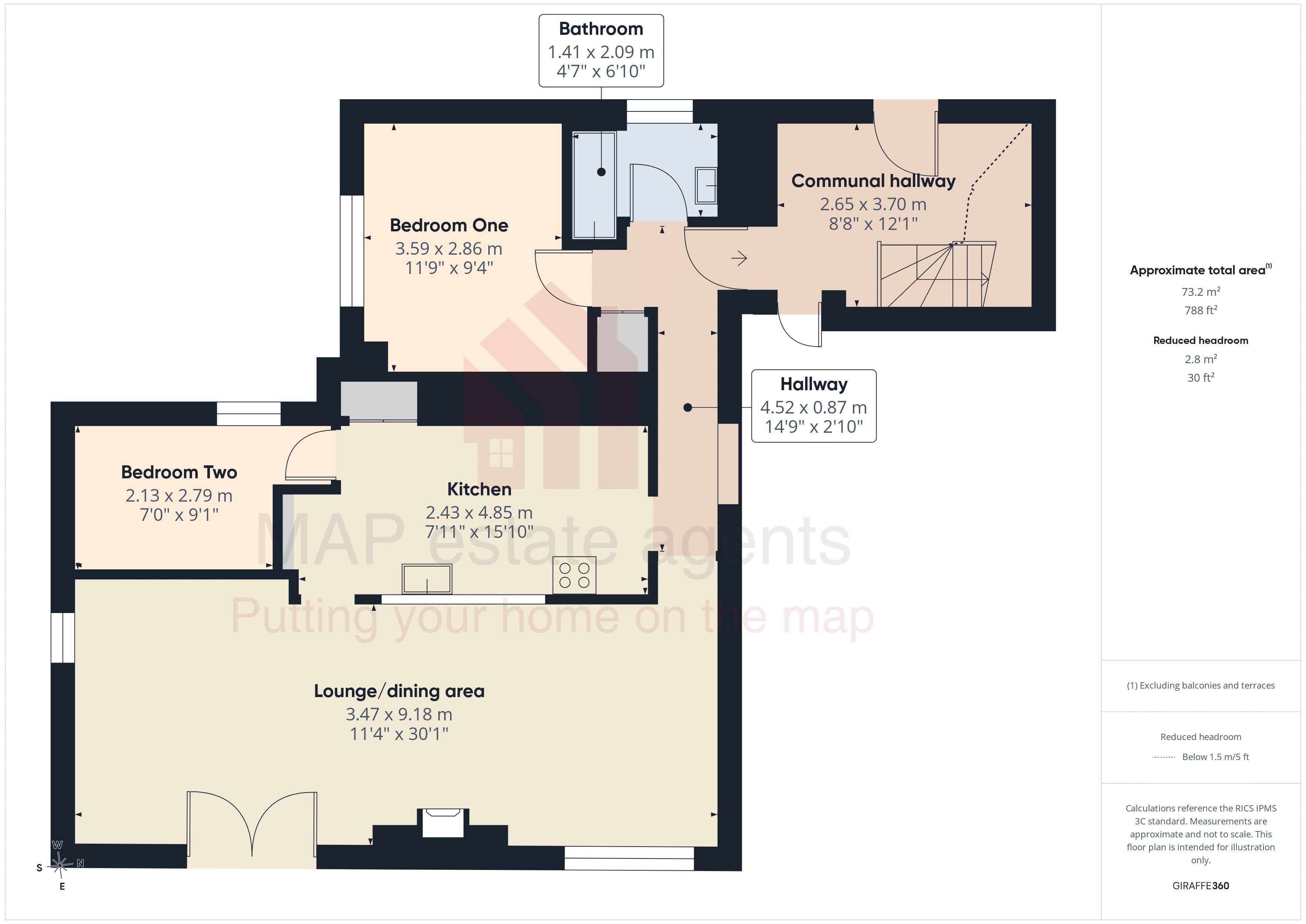 Flat 3, Antoine Villa, Chywoone Hill, Penzance floorplan
