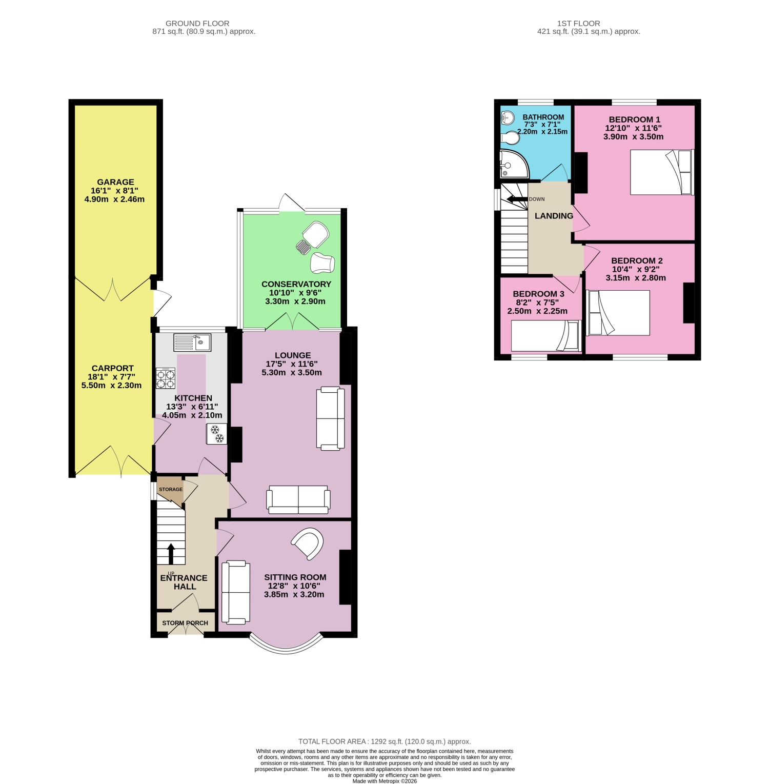 8, Park Avenue Cheadle, Stoke-on-Trent floorplan