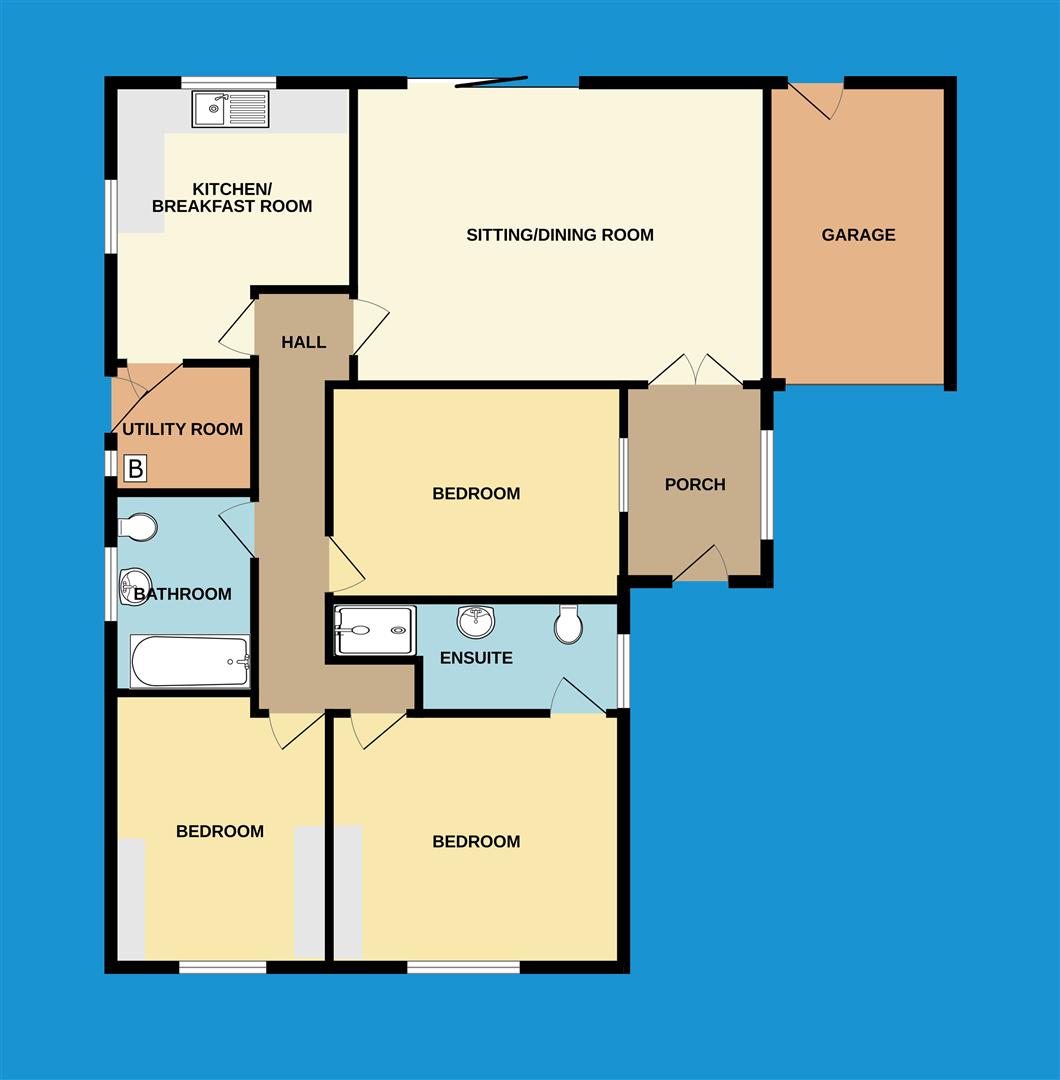 White Acres, Underlane, Launceston floorplan