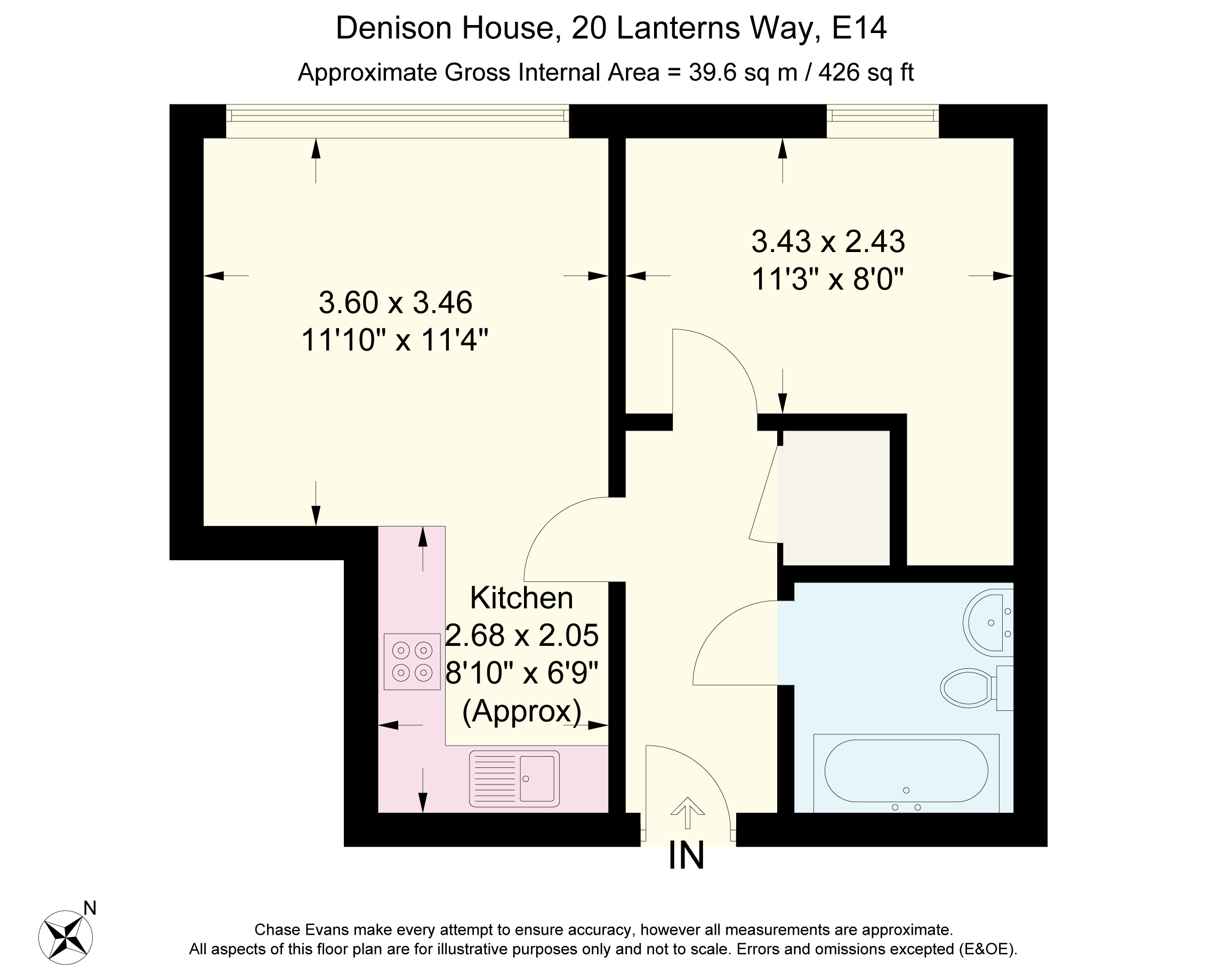 1 Bedrooms Flat to rent in Denison House, Lanterns Way, Canary Wharf E14