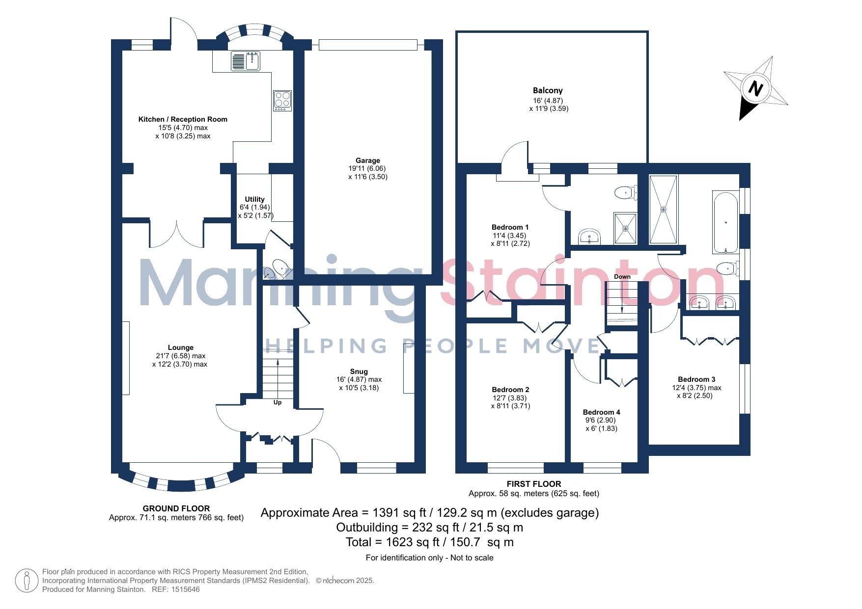 1, South Parade Close, West Yorkshire floorplan