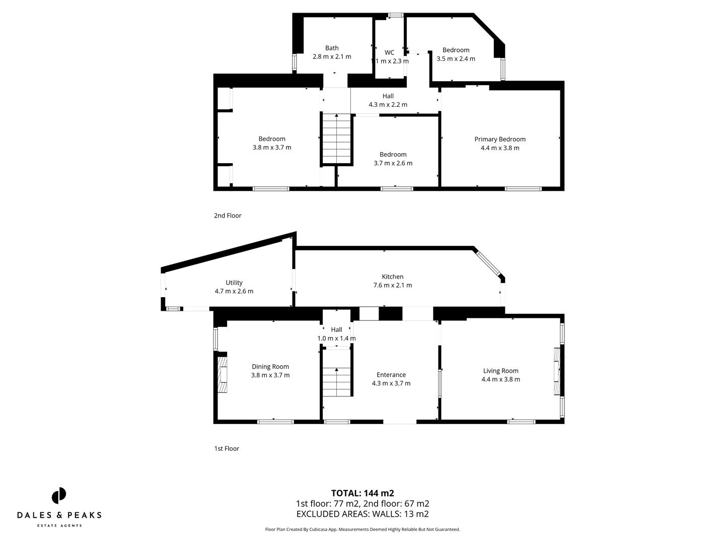 The Butts, Church Road, Matlock floorplan