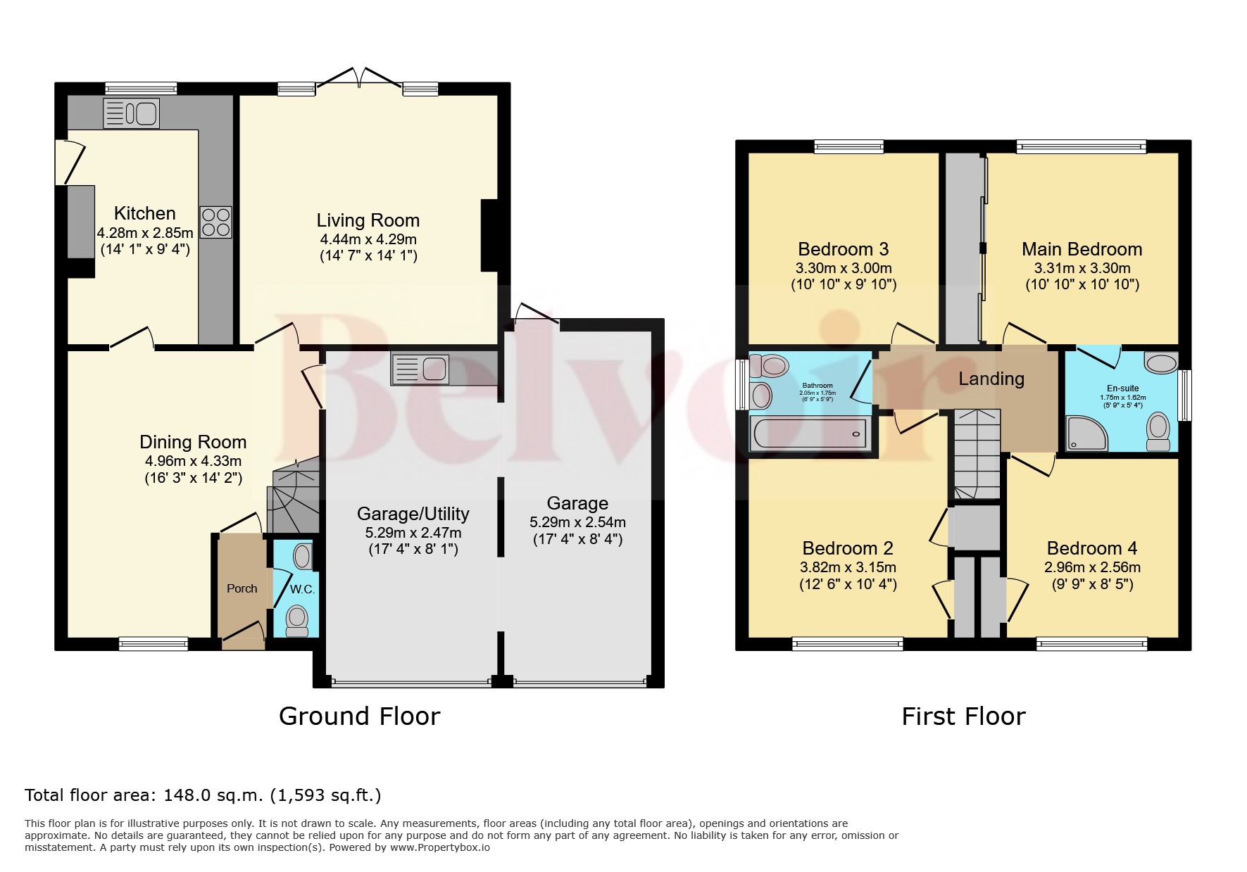 7, Camelot Way, Narborough floorplan