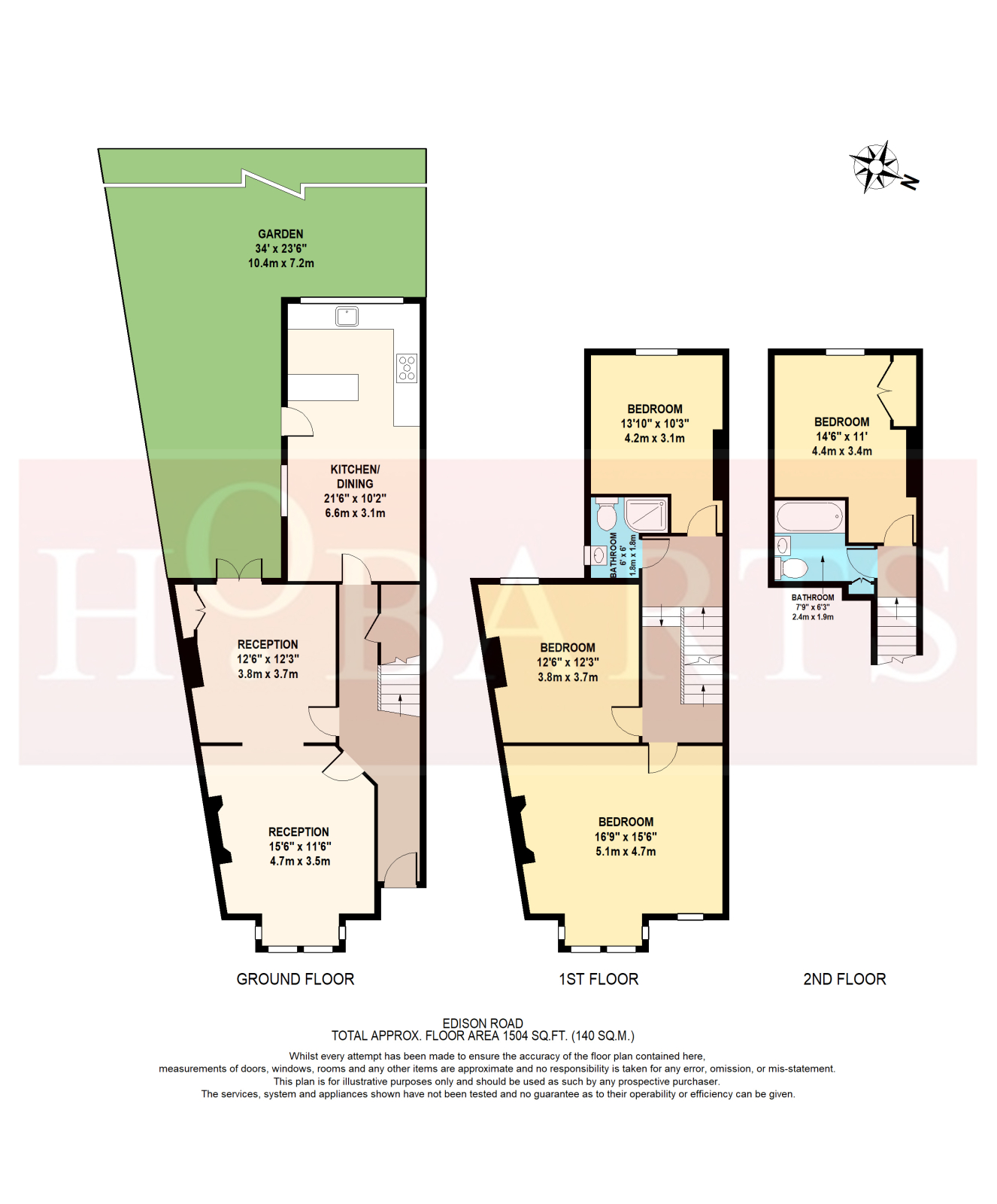 12 Edison Road, London floorplan
