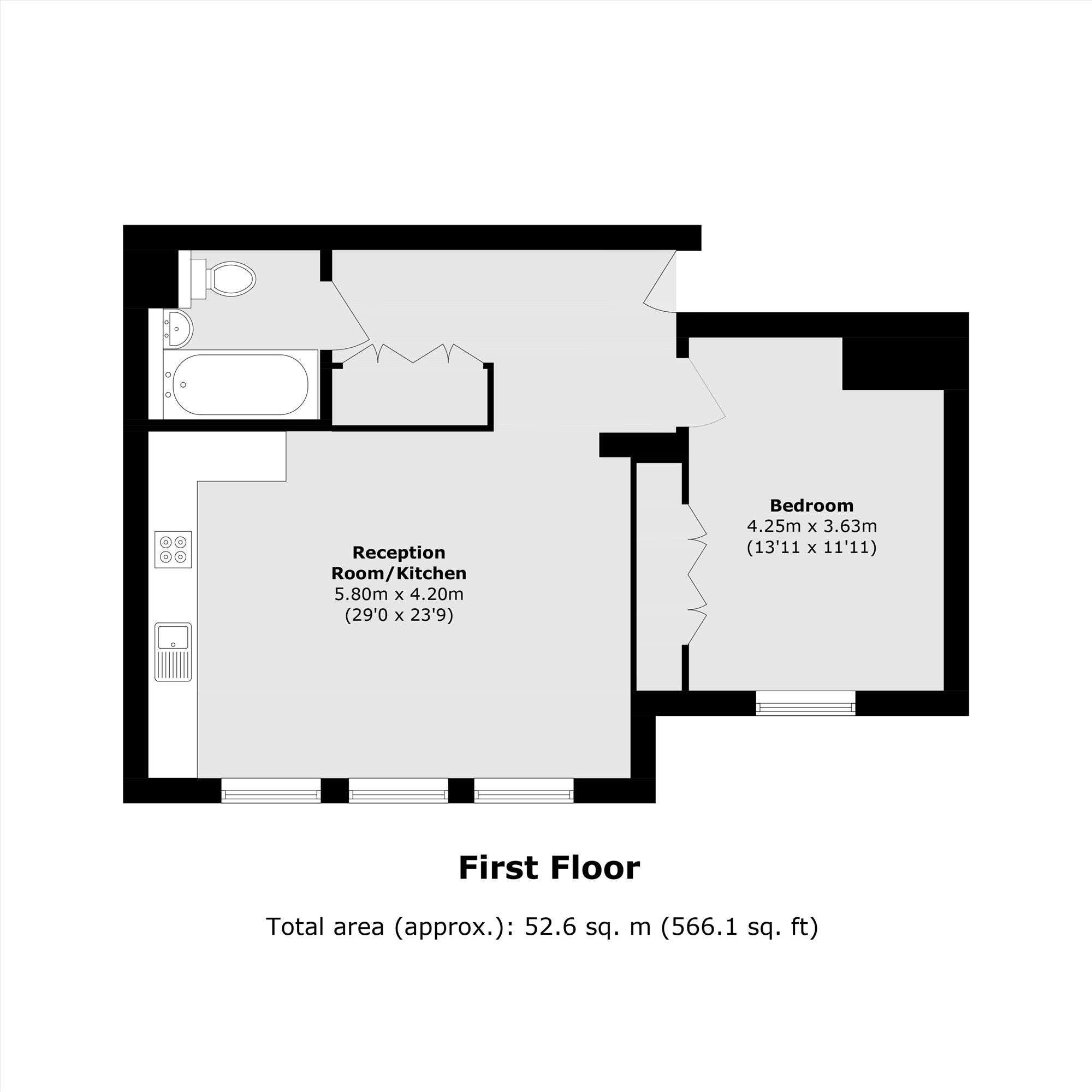 Flat 24, 7, Elm Park Gardens, London floorplan